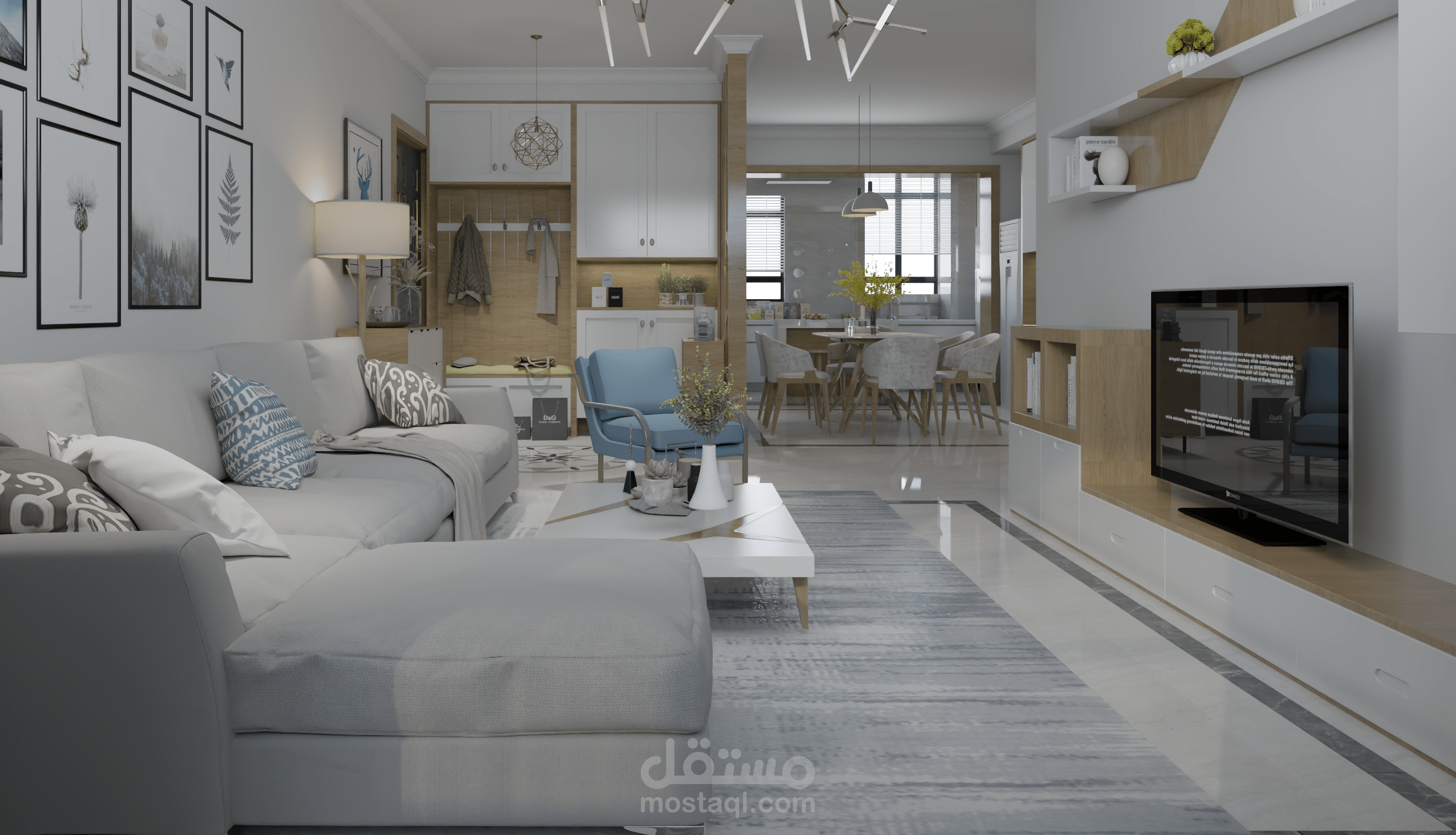 تصميم بسيط لاحد الاستديوهات في منطقة السابع في العاصمة عمان