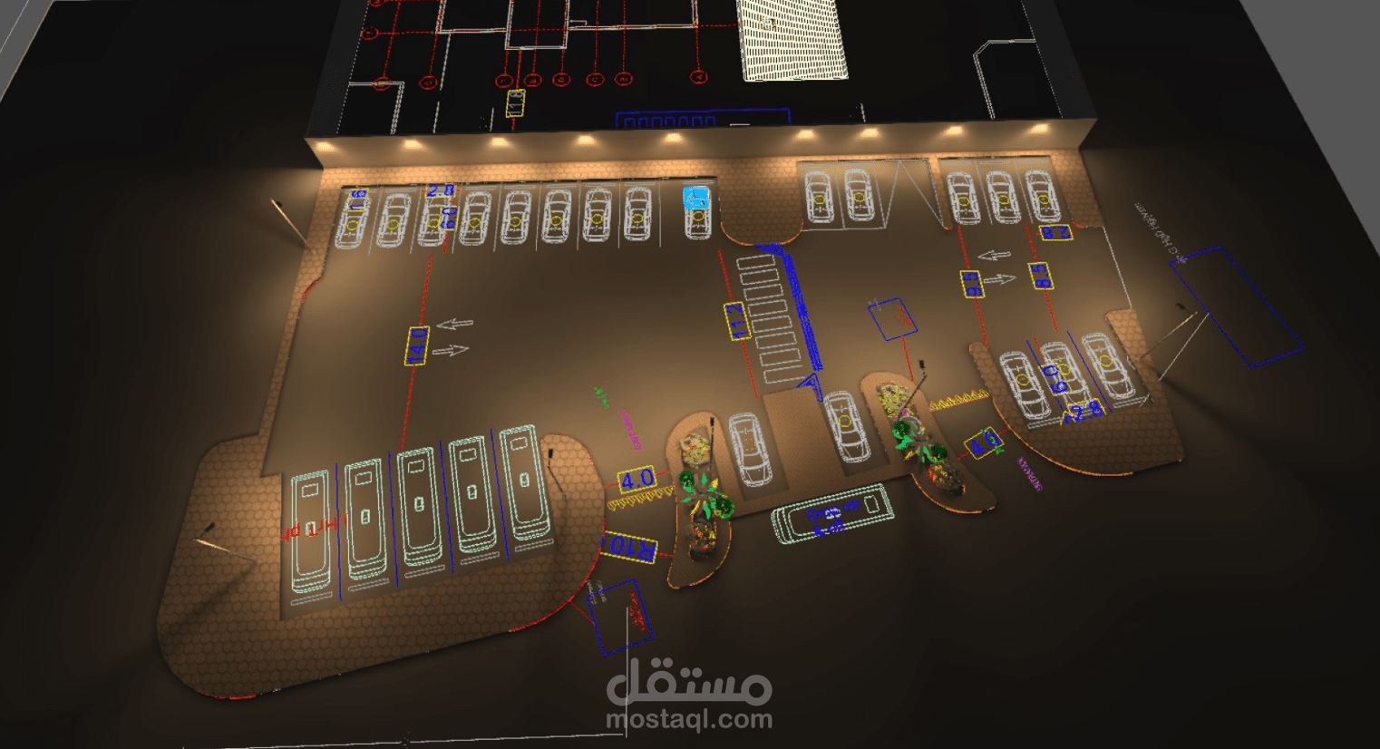 Lighting proposal and studying for Al Shorooq School parking & football playground