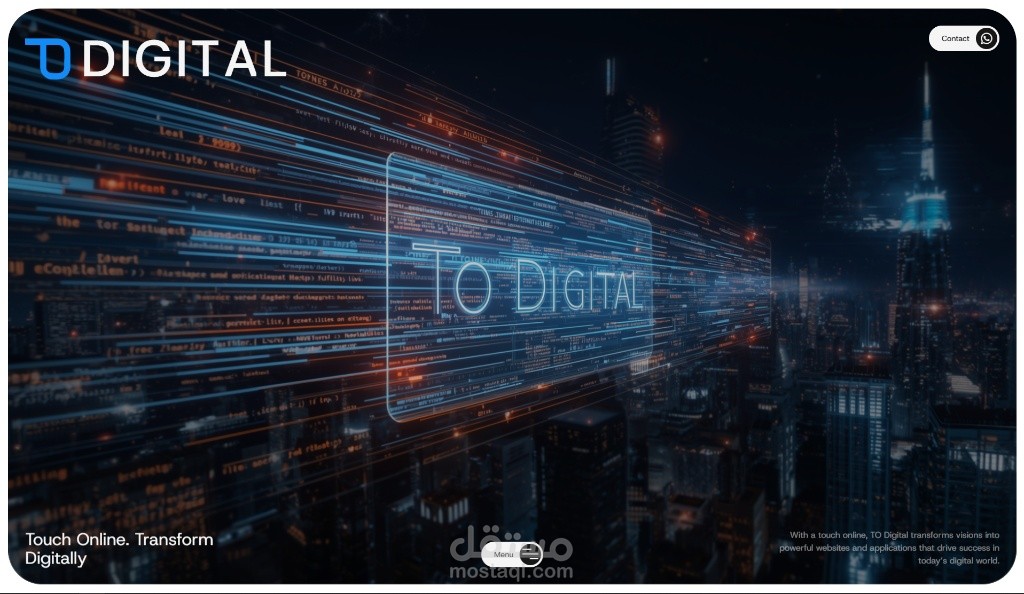 صفحة هبوط | portfolio (TO Digital)