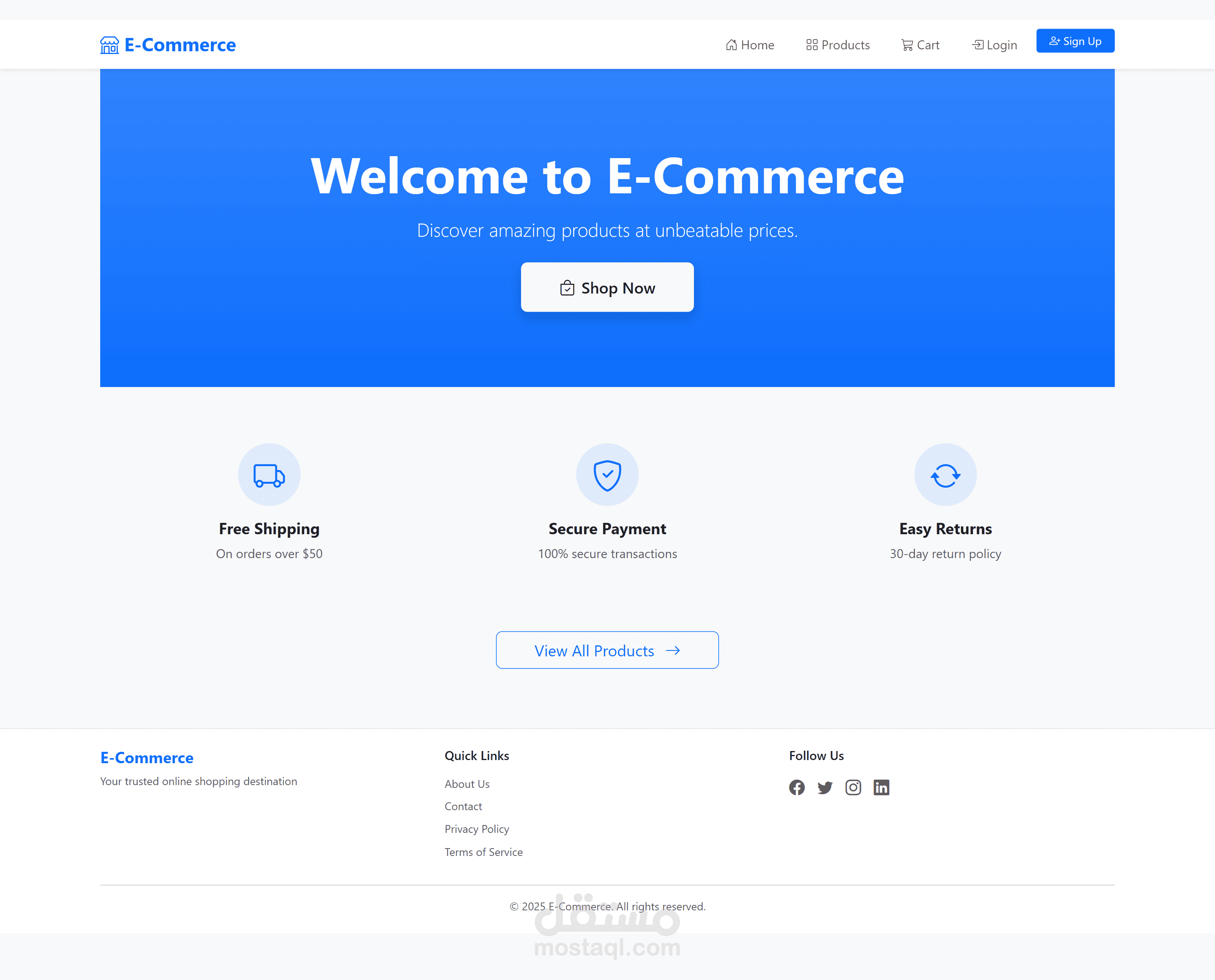 مشروع متجر إلكتروني احترافي بـ ASP.NET MVC
