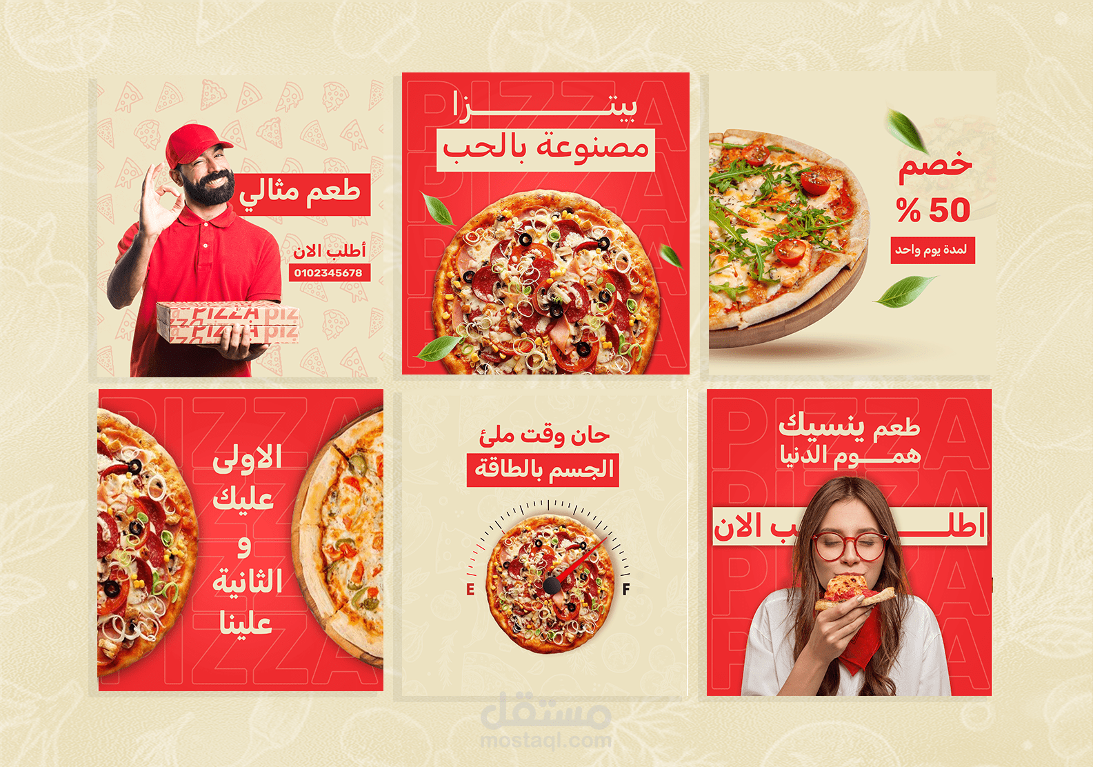 Pizza,Social Madia Post