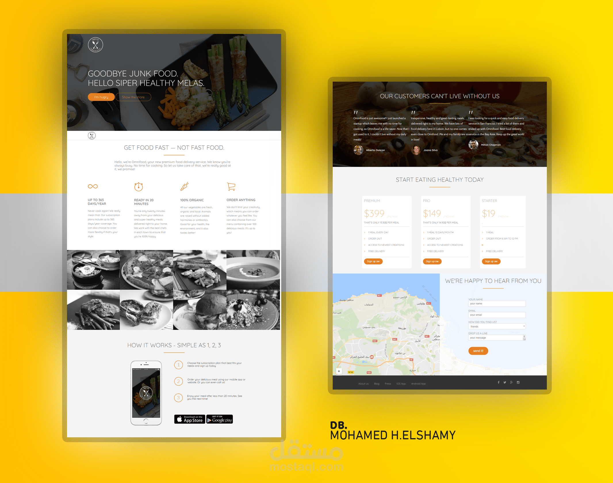 omnifood web design