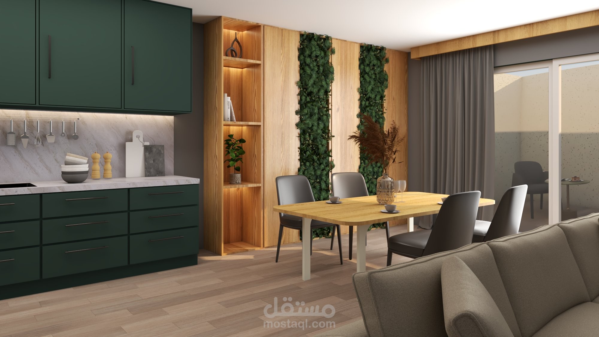 interior design for kitchen and dining | مستقل