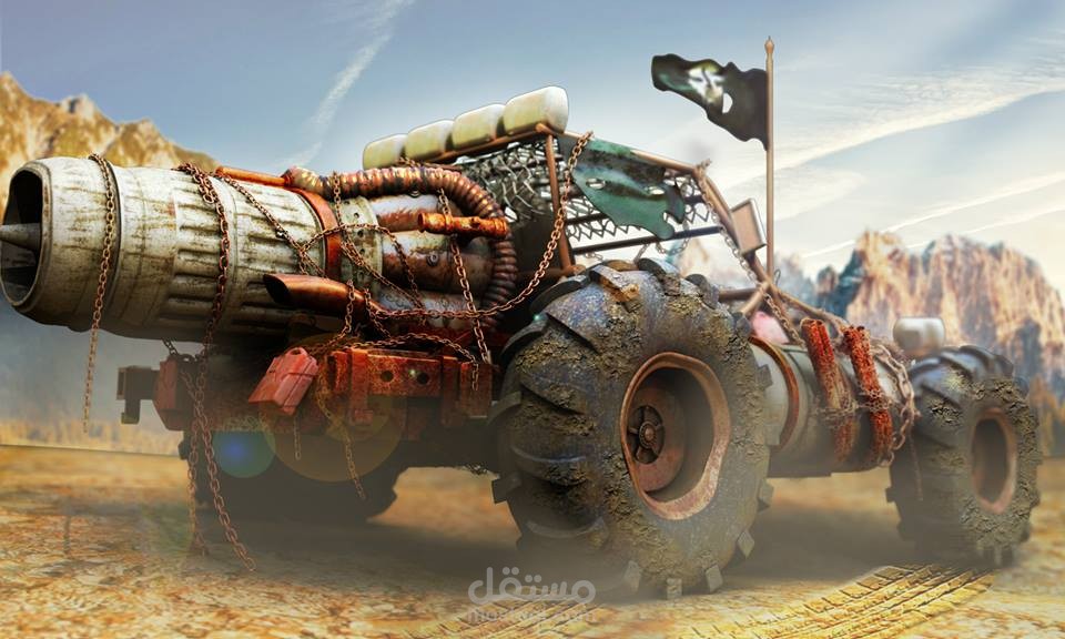 تجسيم ثلاثي الأبعد لسياره