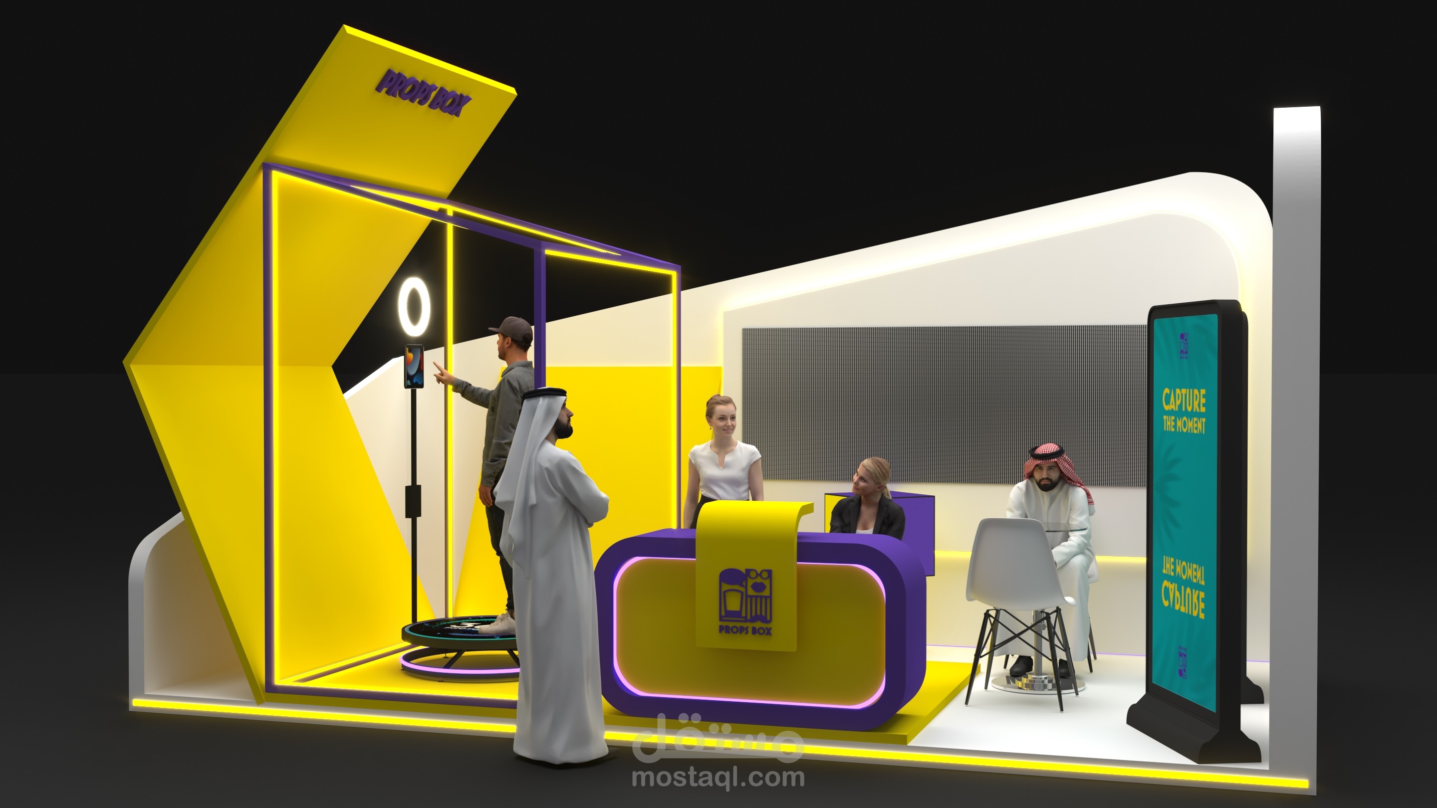 بروبس بوكس للترفيه ستاند بوث Props Box stand Booth Design