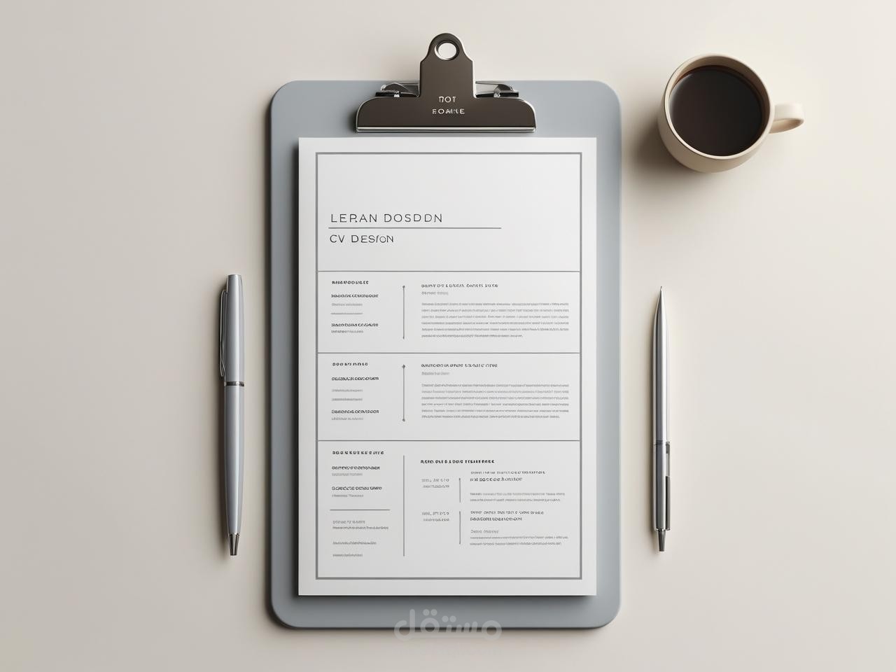 تصميم سيرة ذاتية (CV) احترافية تُبرز مهاراتك وخبراتك بأسلوب عصري