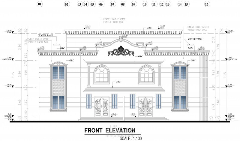 تصميم معماري اتوكاد فقط