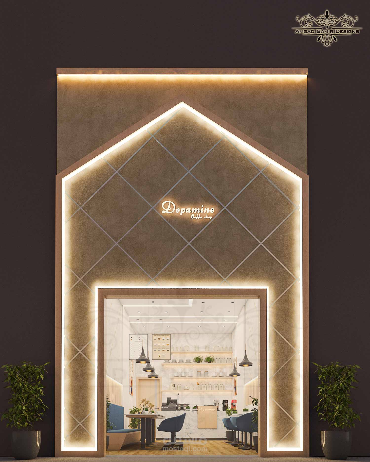 تصميم  كامل لكوفي شوب بالامارات