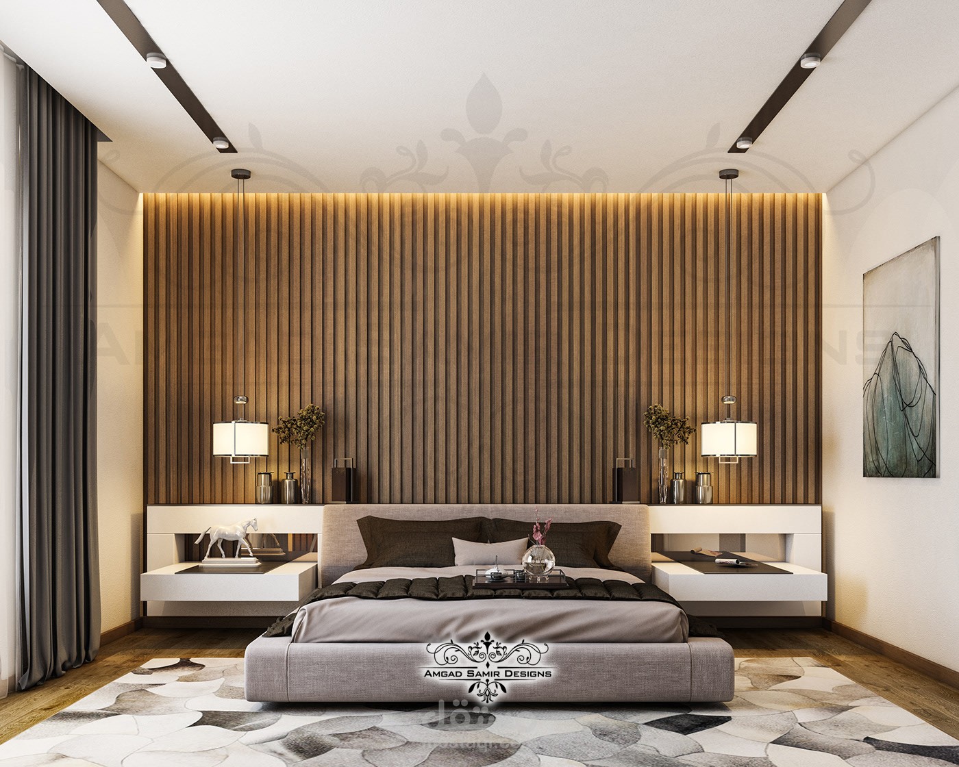 تصميم مودرن لغرفة نوم