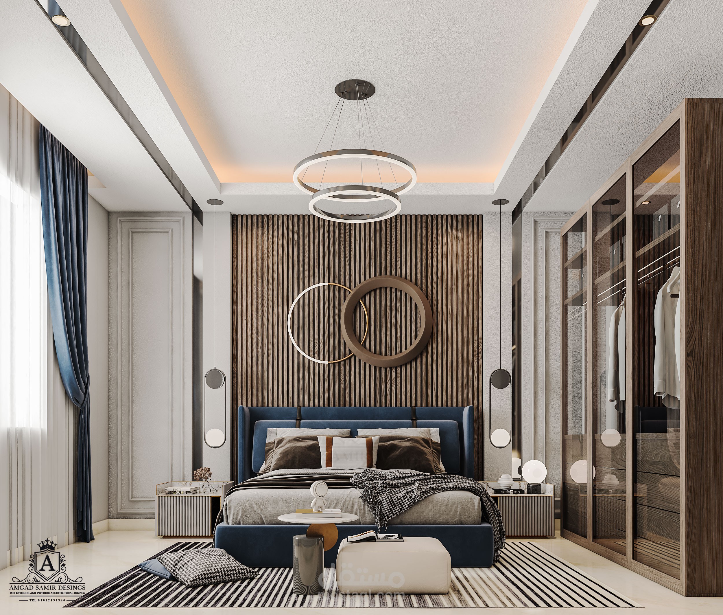 تصميم  نيو كلاسيك مودرن لغرفة نوم ... بالسعودية - الخبر