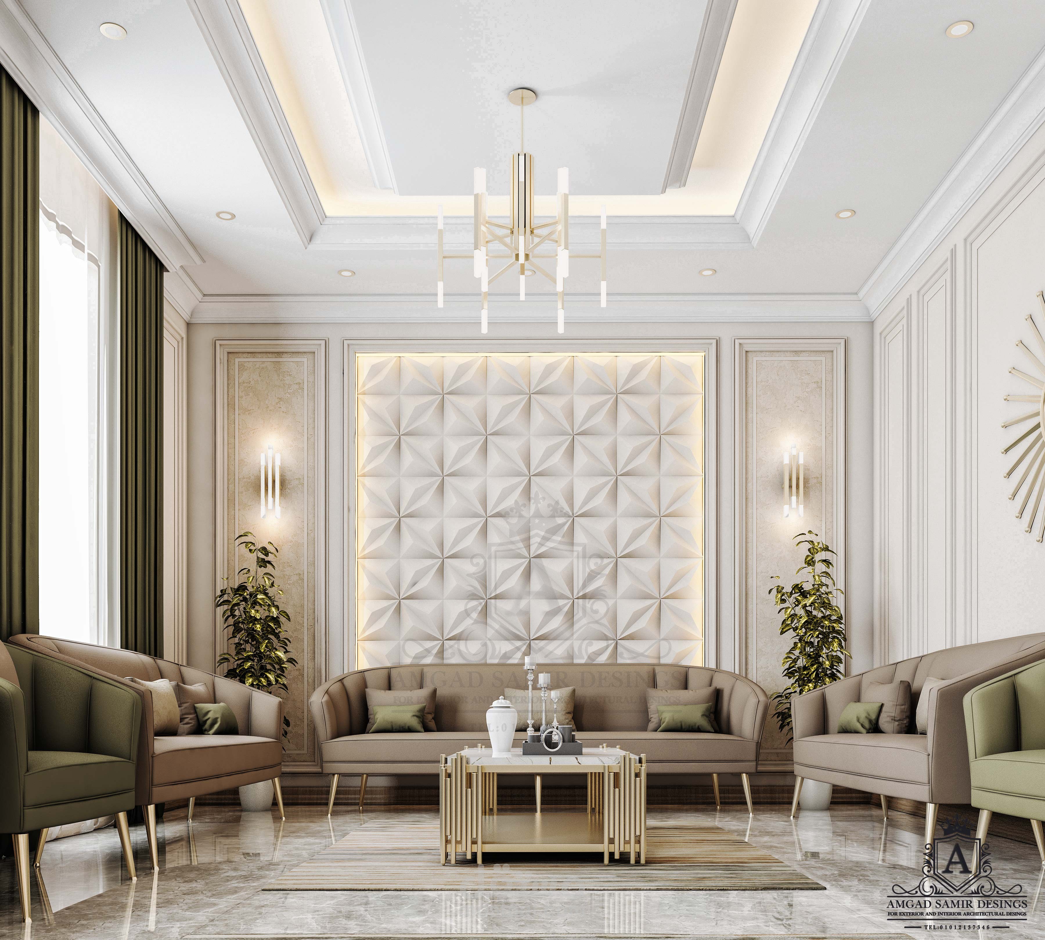 تصميم مجلس نساء بطراز الـ"نيو كلاسيك" بالسعودية