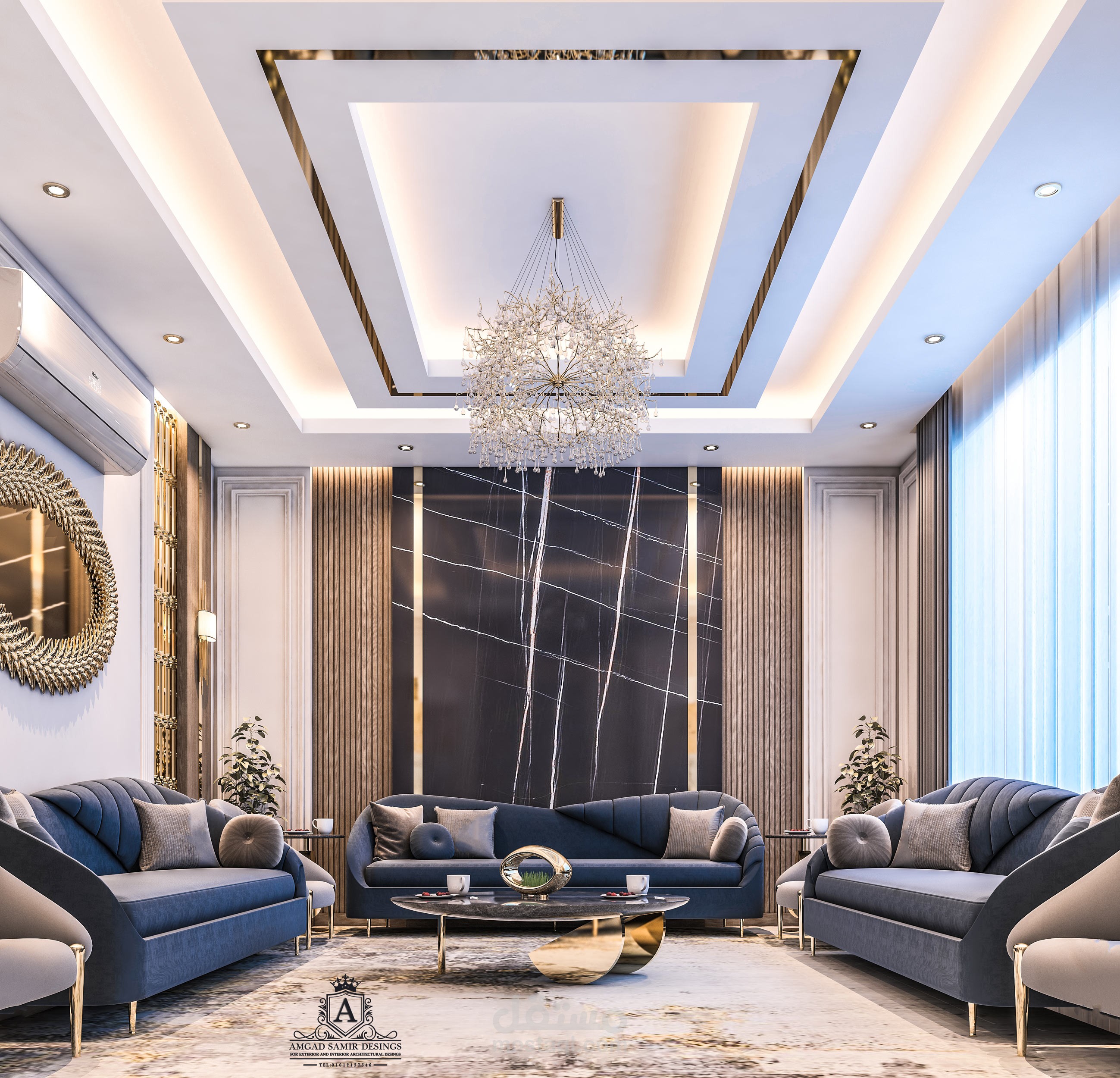 من أعمالنا |.. تصميم مجلس رجال بالسعودية