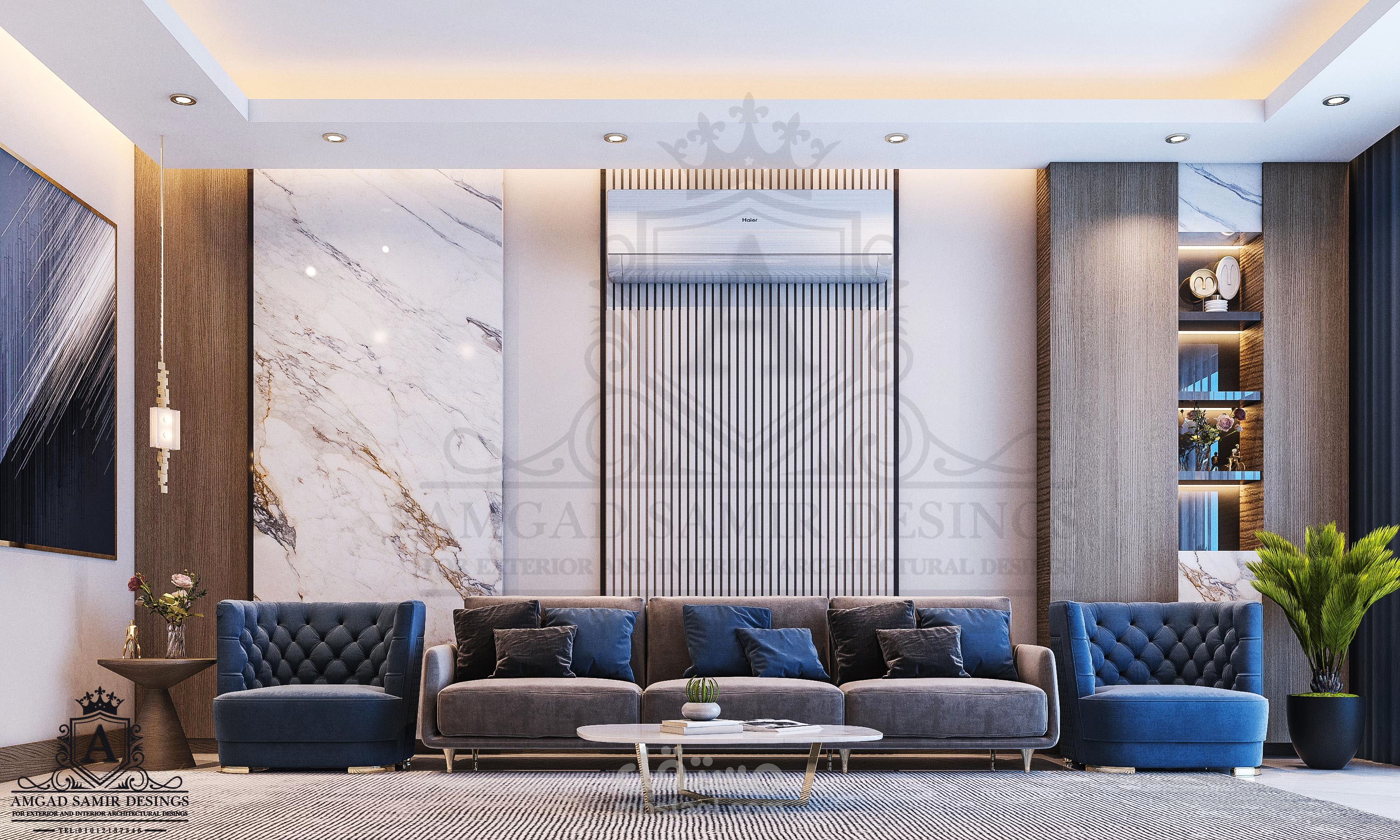 من أعمالنا |... تطوير تصميم ملحق خارجي ( مودرن )