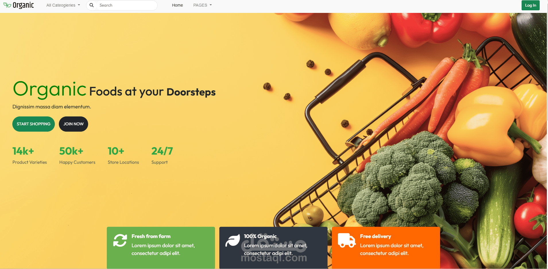 موقع e-commerceعن طريق api بالانتجريشن مع اودو