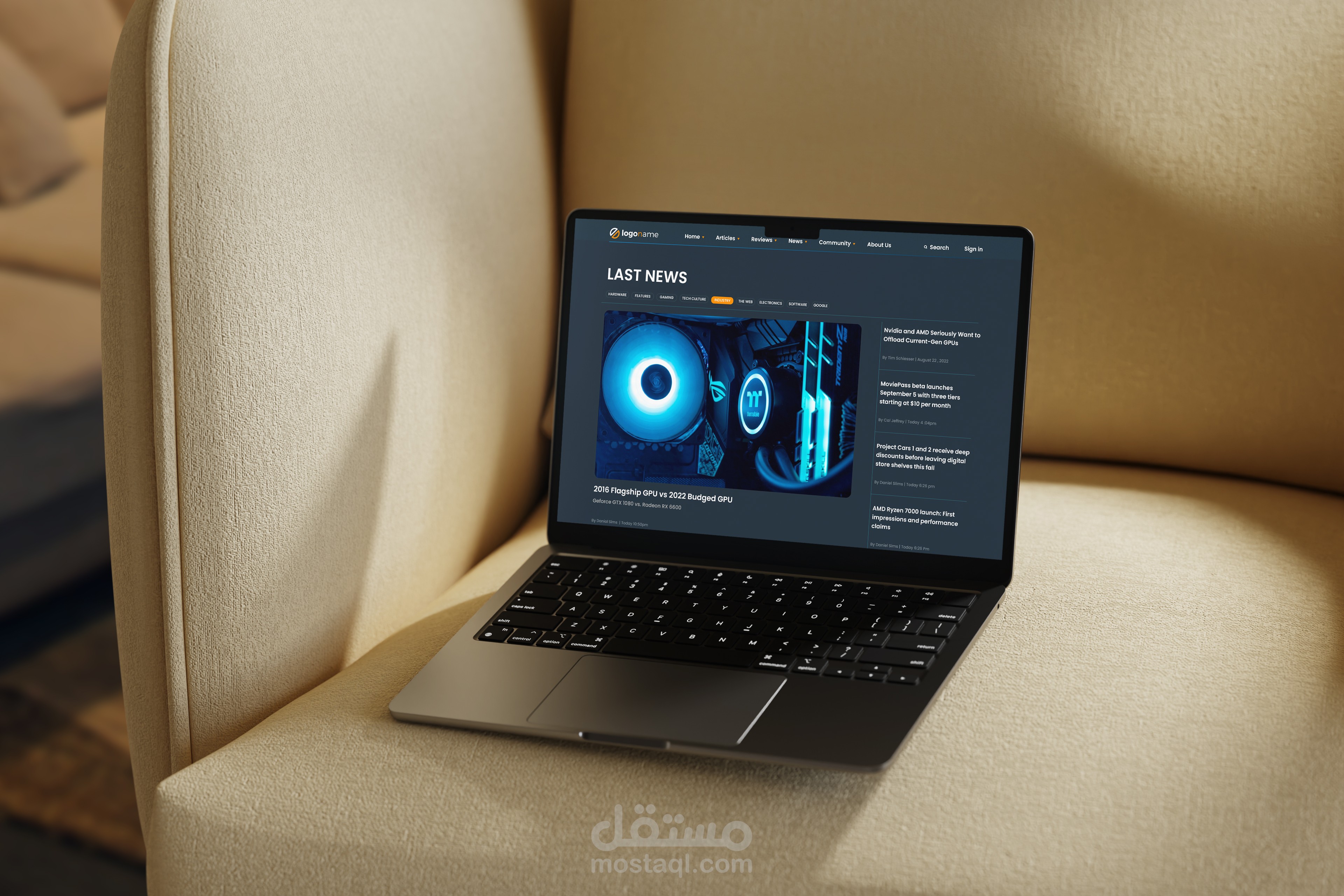 Technology Website UI/UX Design