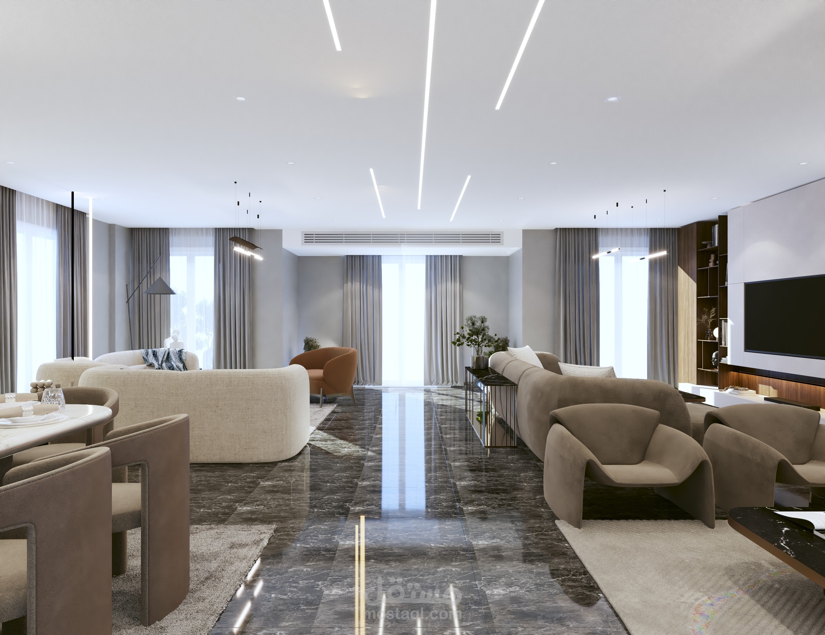 تصميم فراغات الاستقبال