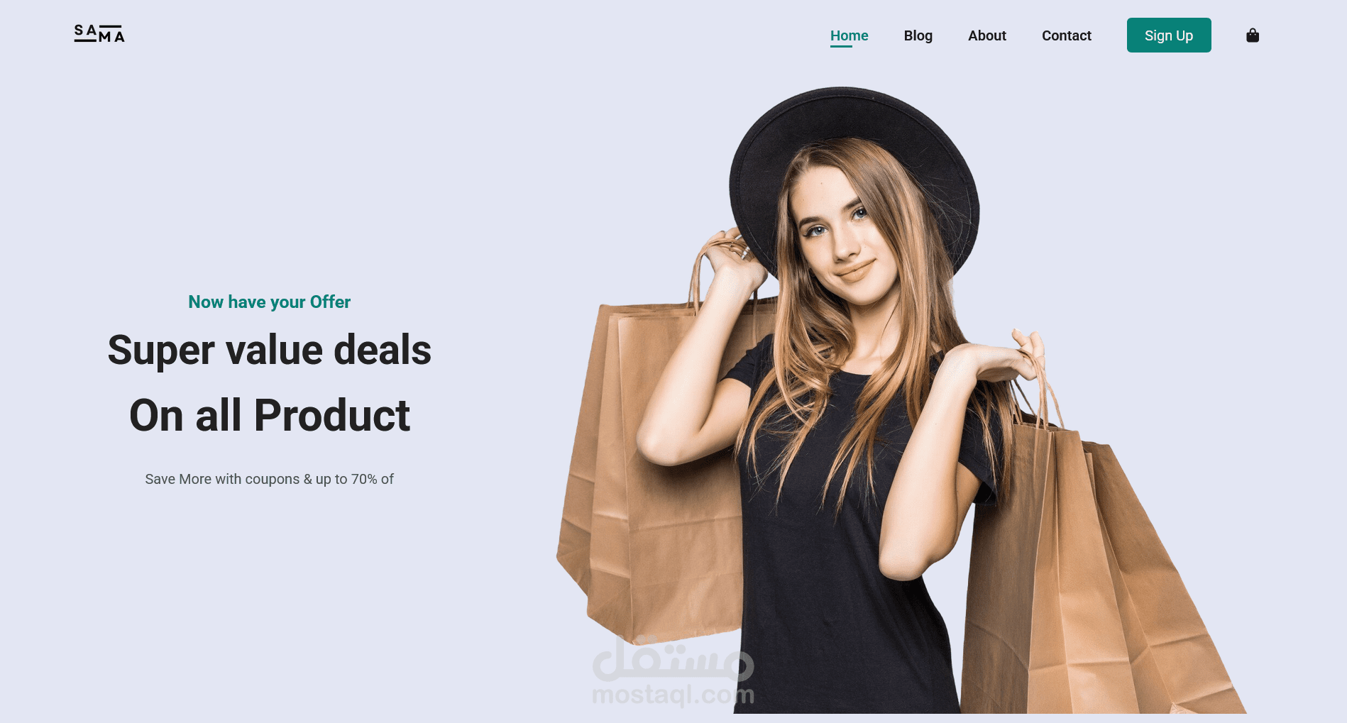 تصميم وبرمجة موقع ويب احترافي باستخدام HTML, CSS, JavaScript