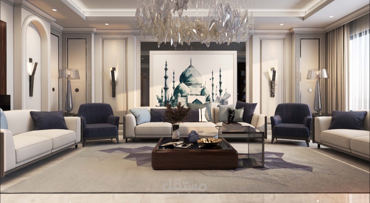 تصميم فيلا دور ارضي