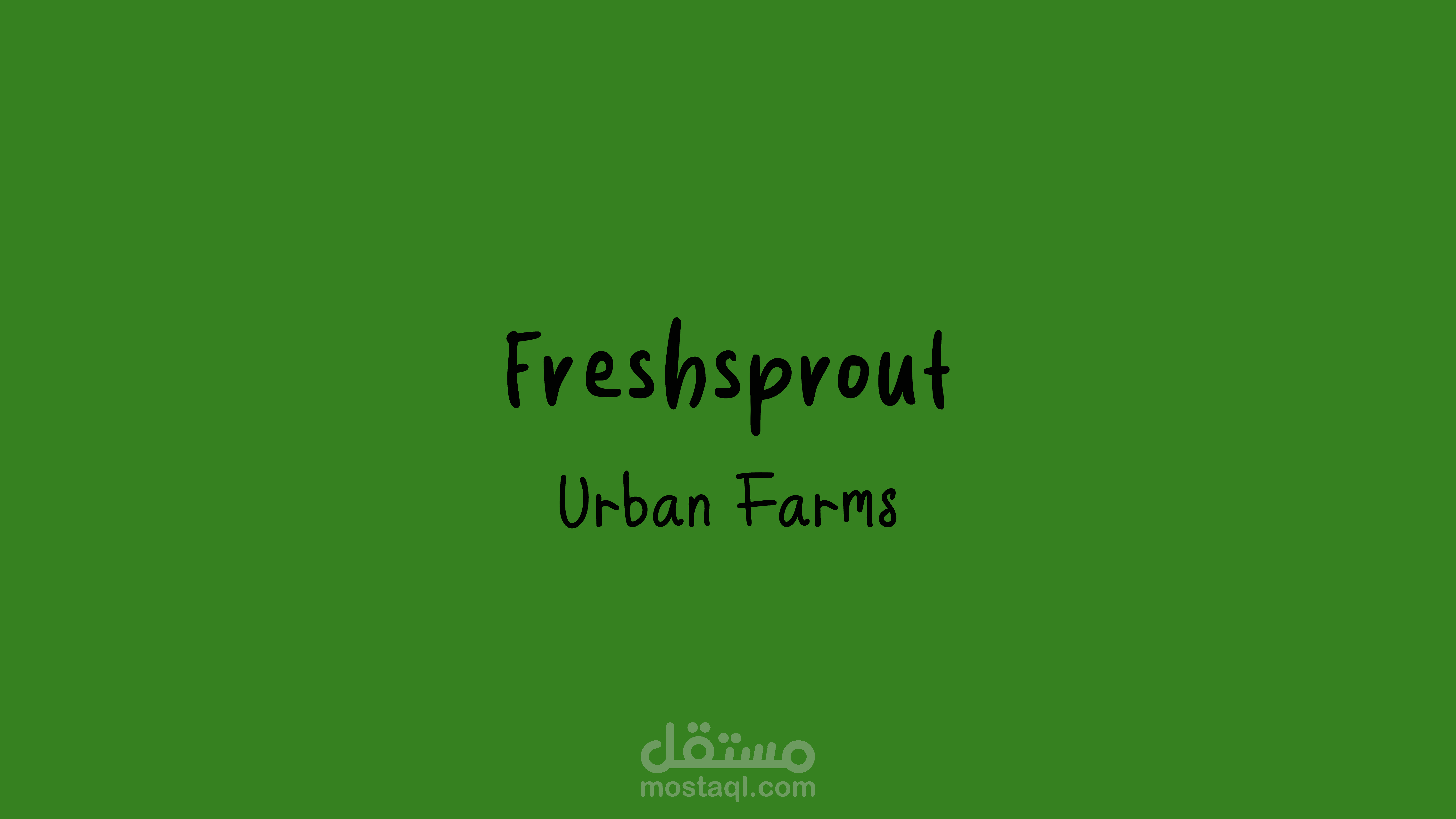 branding for FreshSprouts Urban Farming company