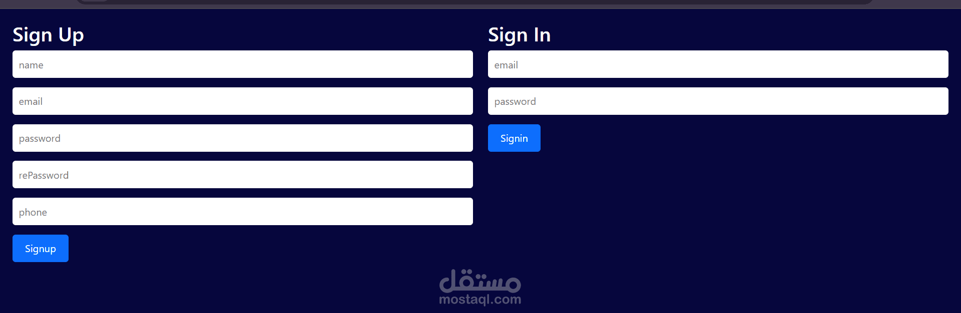 sign-up, sign-in