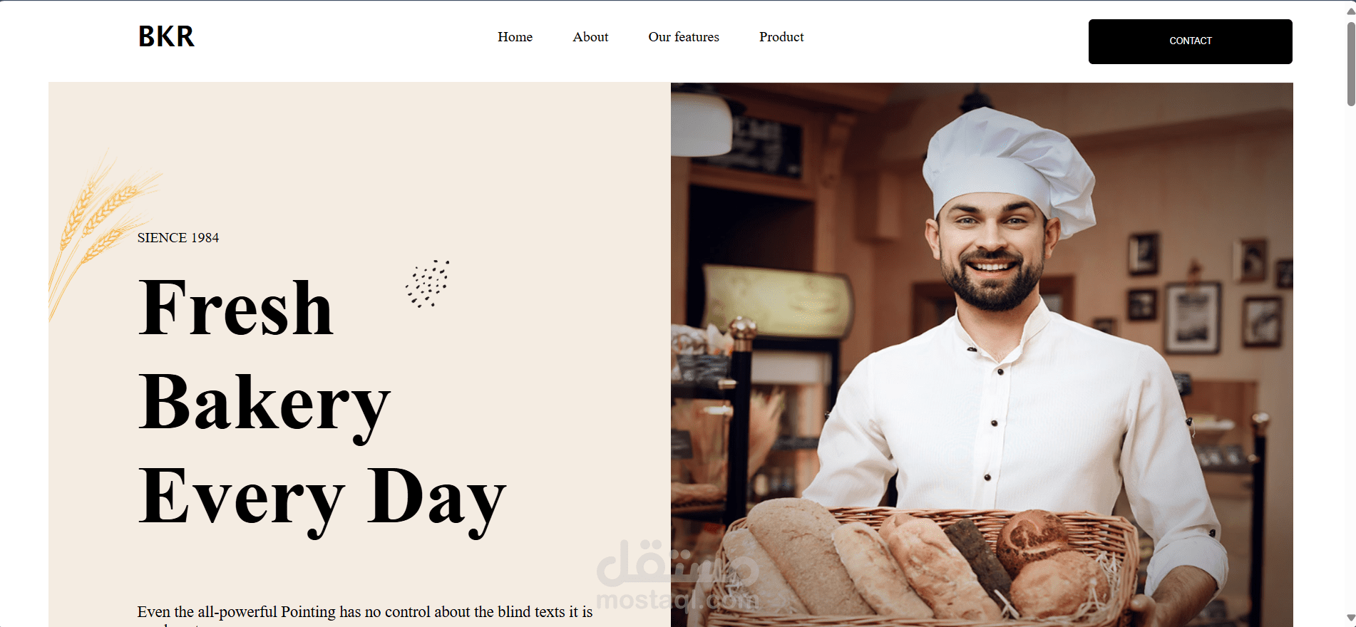 Bakery landing_page