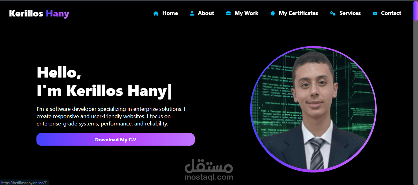 Kerillos Hany's Portfolio Website