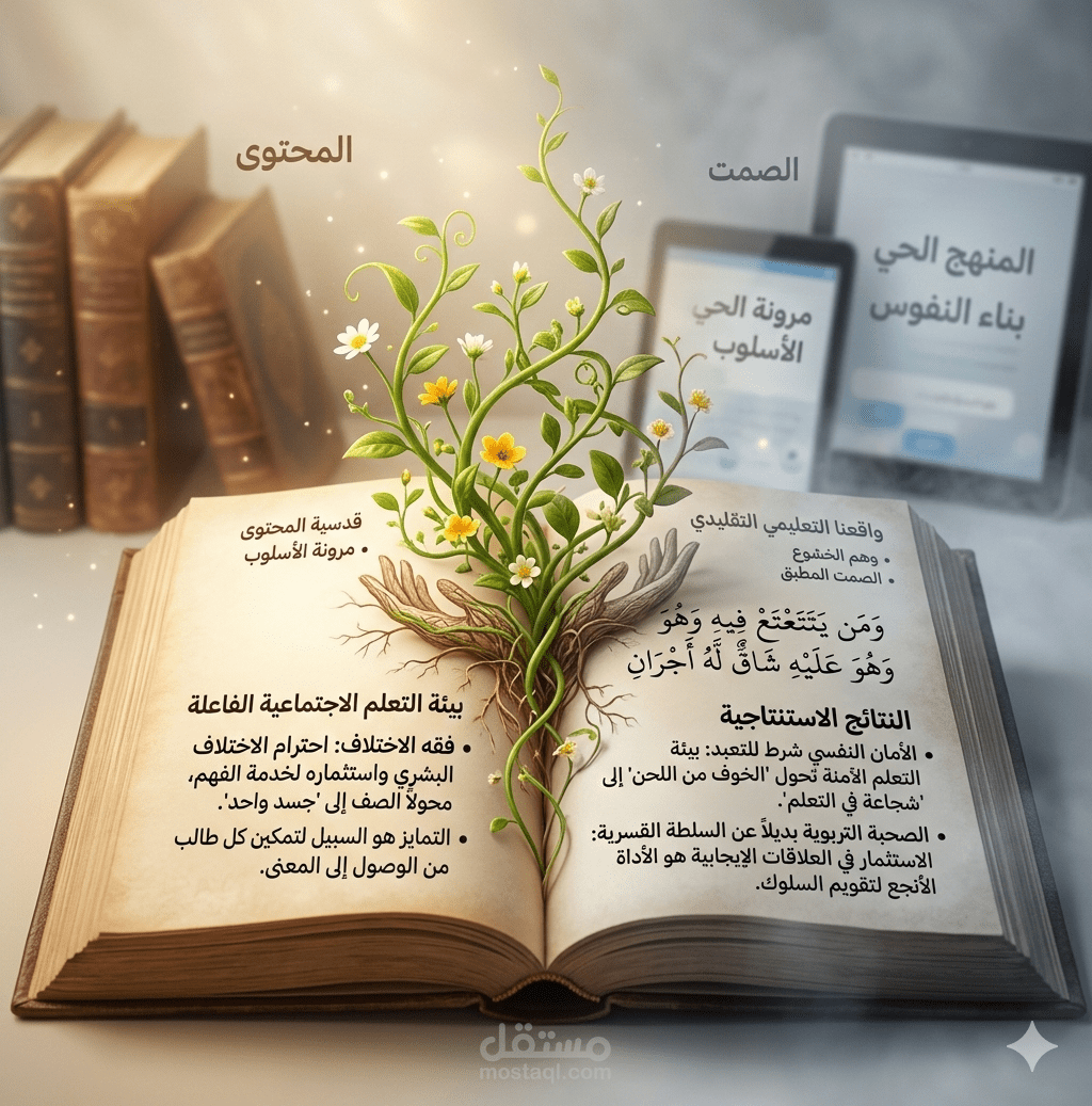 كيف تسهم بيئة التعلّم الاجتماعية وبناء العلاقات الإيجابية في تحسين عملية التعلّم والتّعليم؟( بعد التحسينات)
