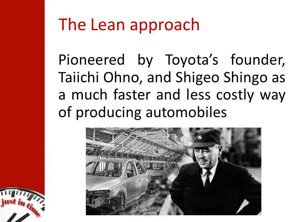 تقديم عرض بوربوينت مختصر عن JIT and Lean Operations