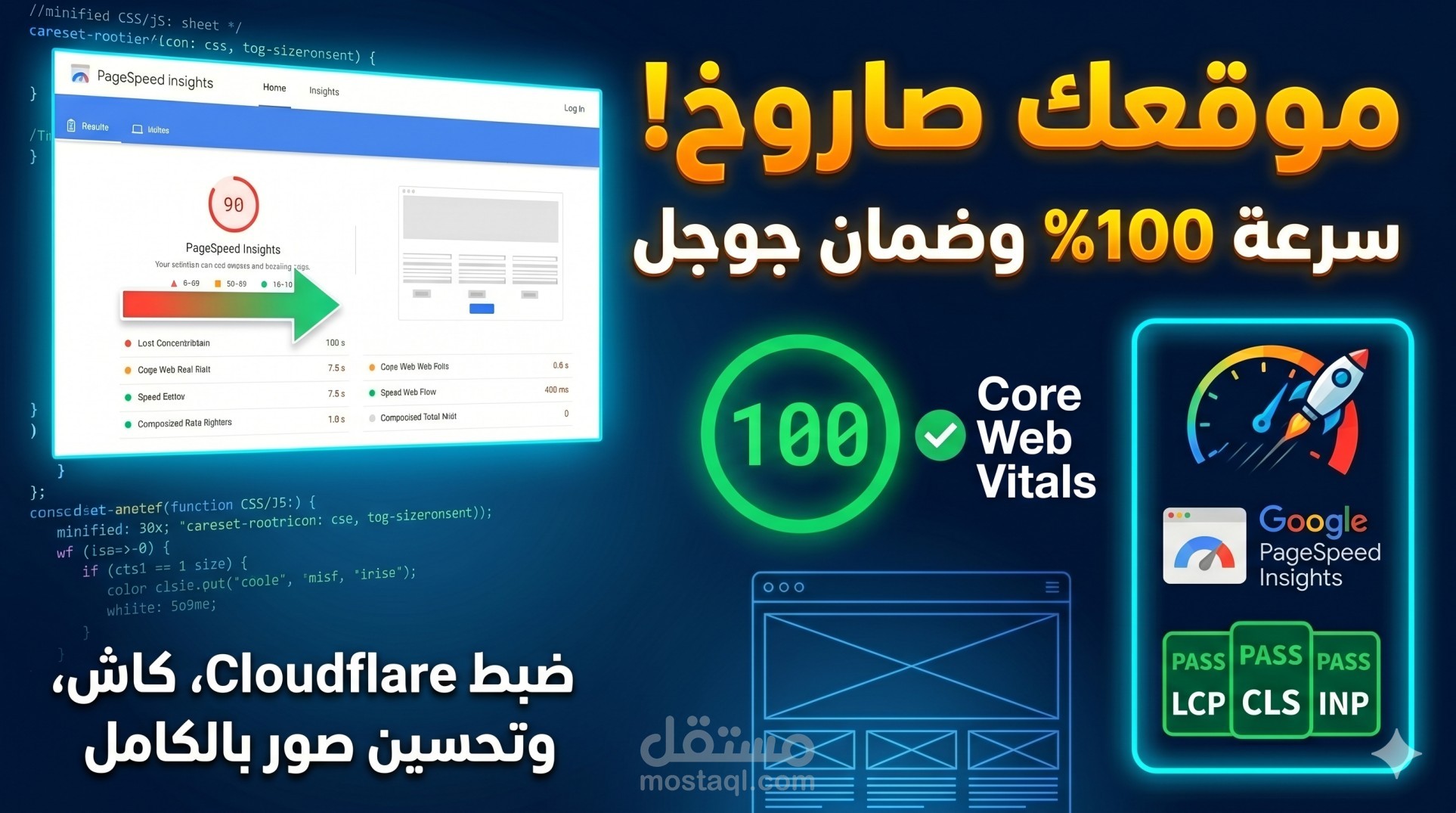 تحسين أداء وسرعة موقع ووردبريس وتصدر نتائج البحث (Core Web Vitals).
