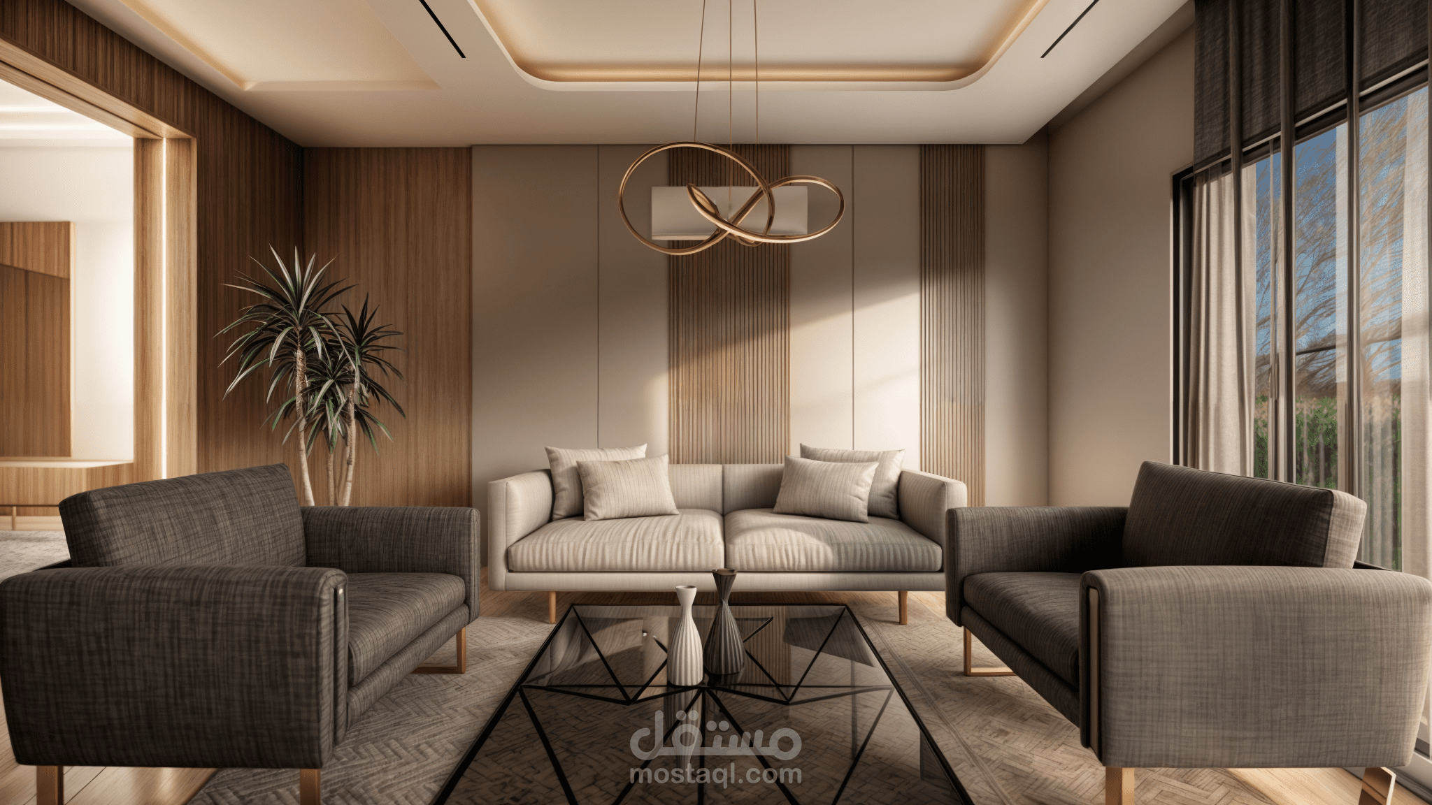 تصميم داخلى لشقة سكنيه