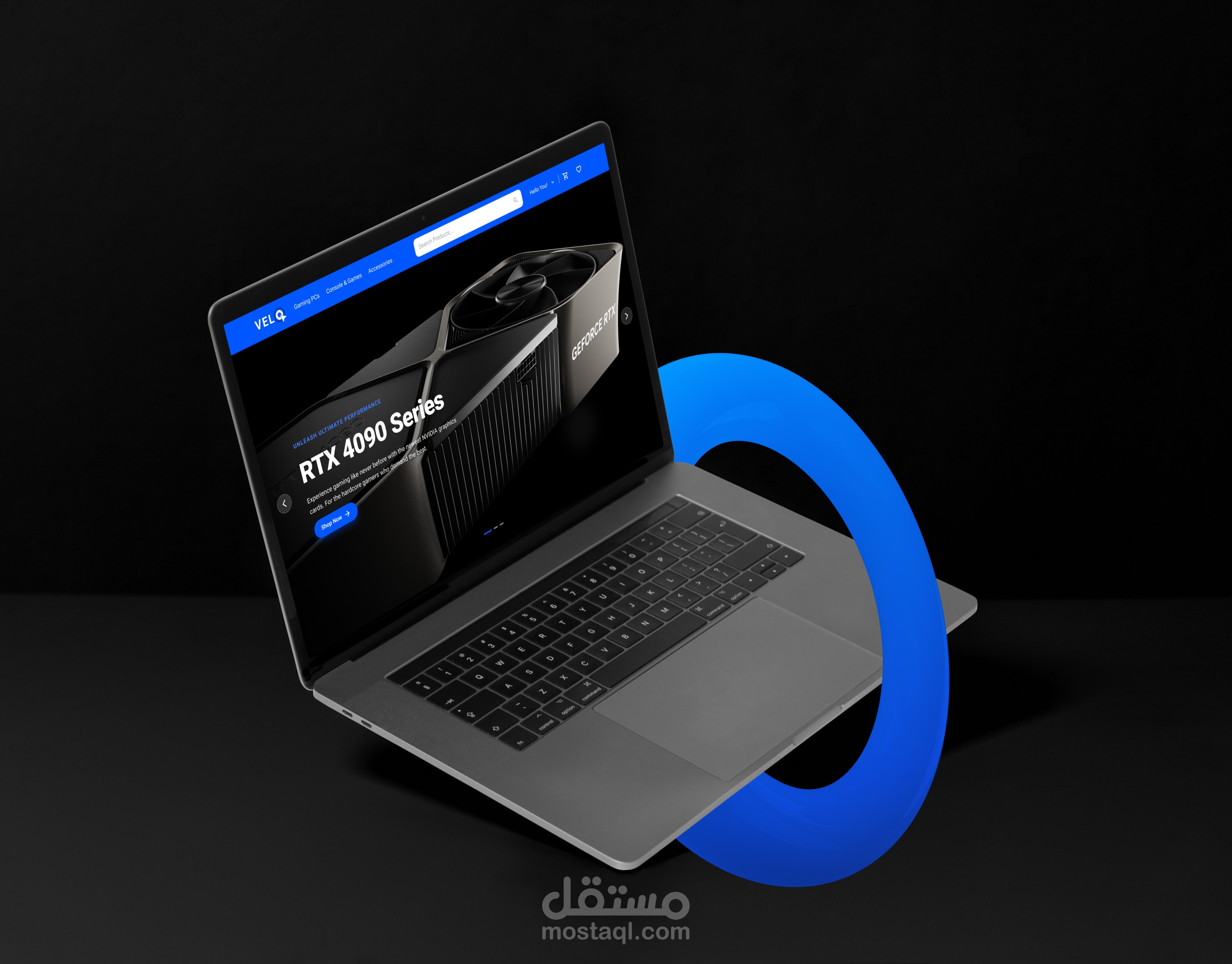 تصميم متجر إلكتروني لمنتجات الألعاب Gaming E-commerce UI & Design System