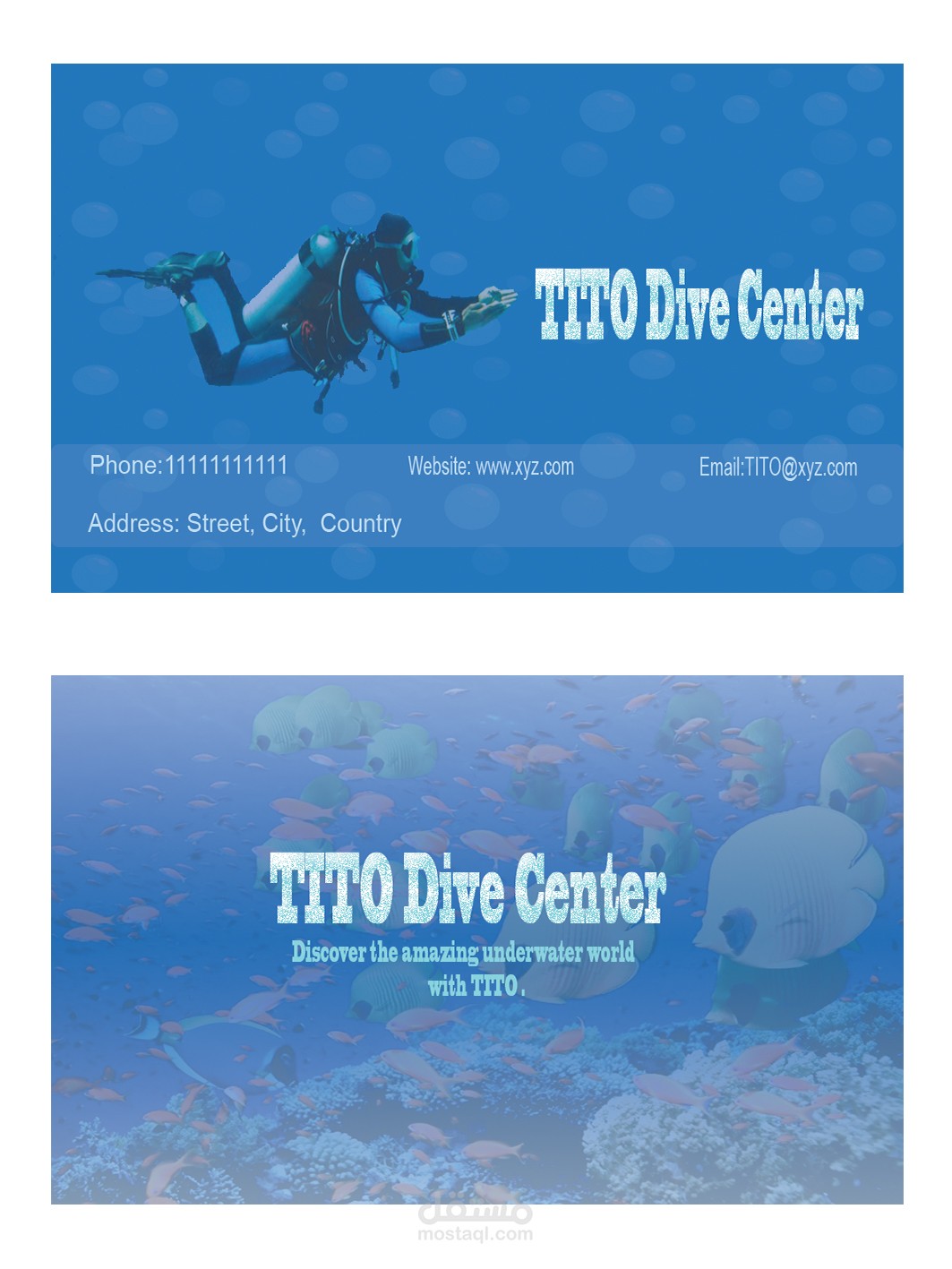 تصميم بطاقات الأعمال والهوية عن طريق  تصاميم احترافية رائعة ومتميزة جدا