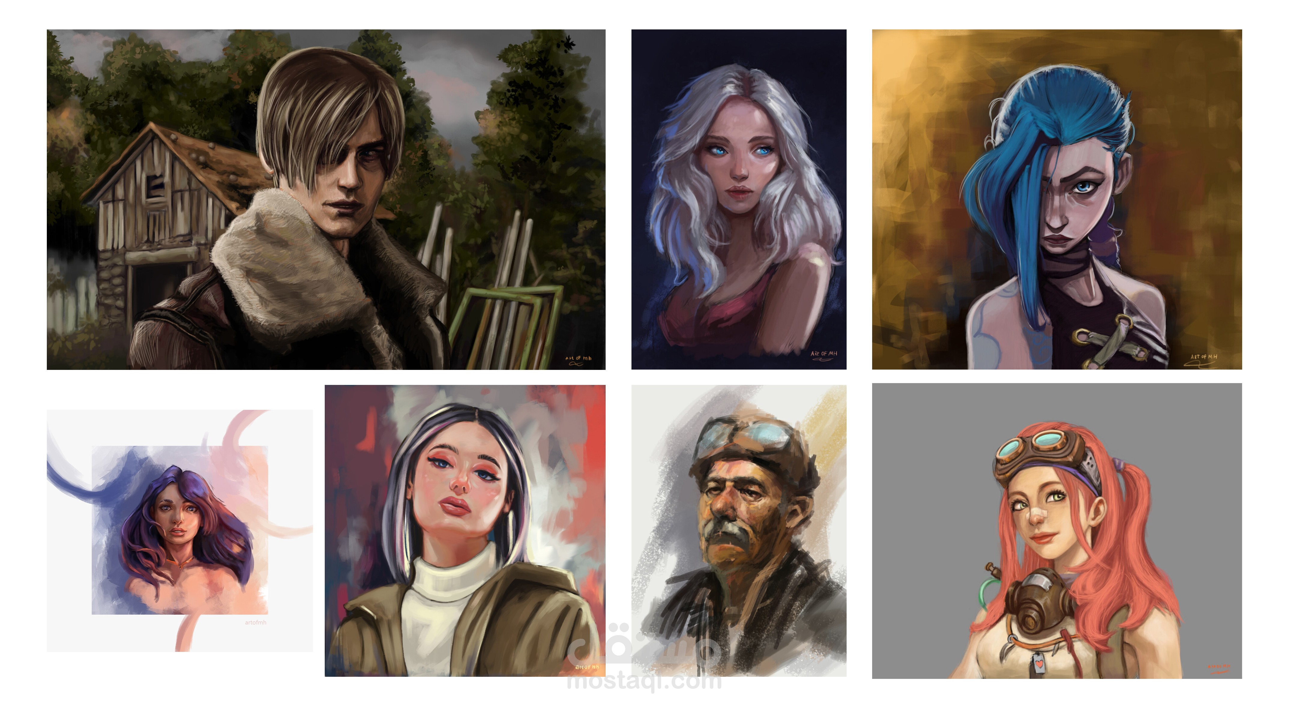 تصميم ورسم شخصيات )Digital Painting & Concept Art)