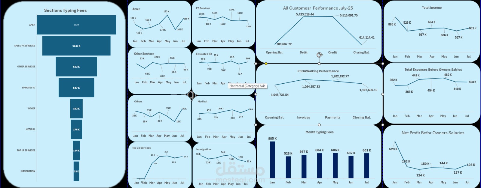 تحليل تفصيلي للأداء المالي والتشغيلي وتطور الإيرادات