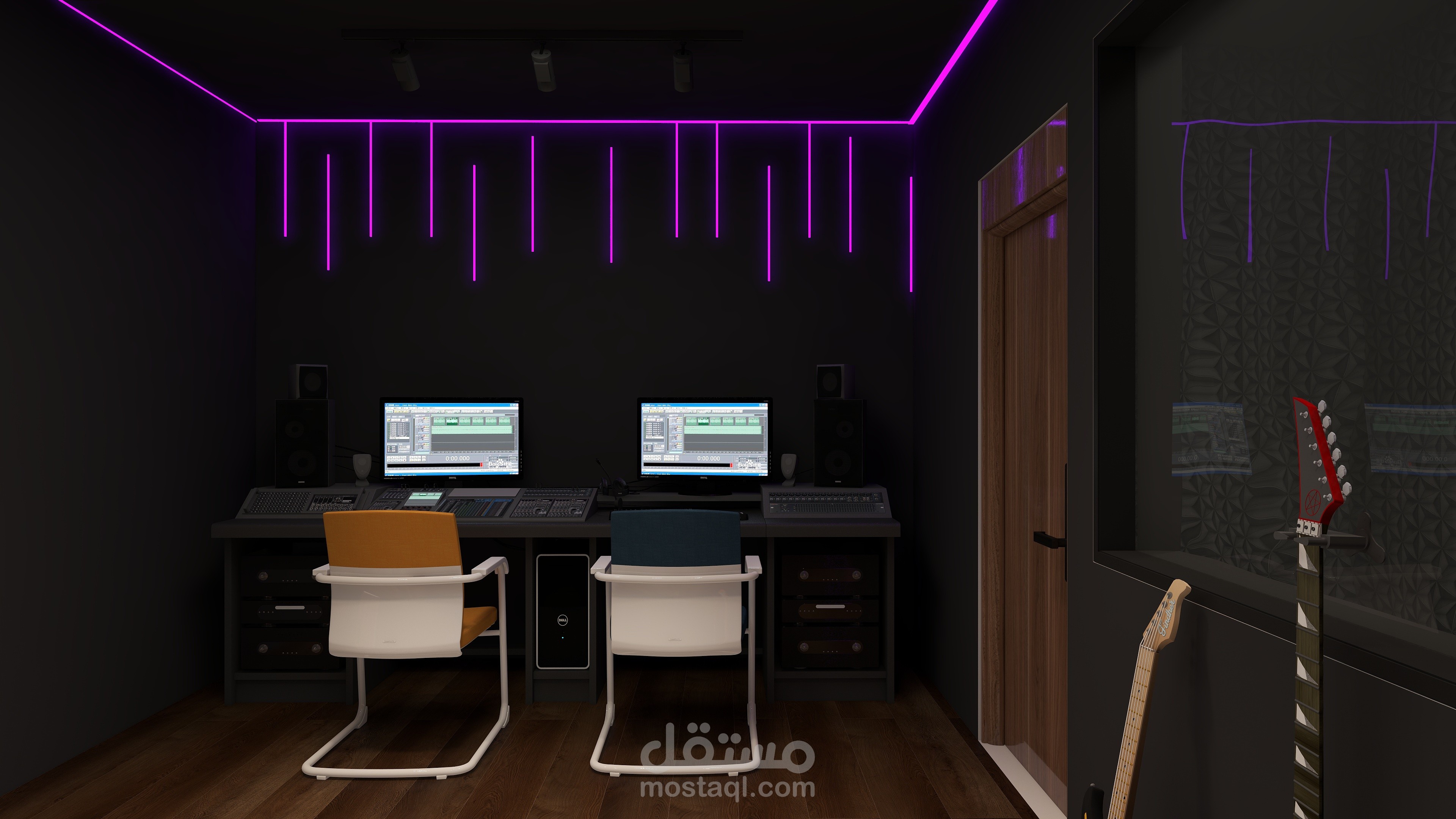 تصميم ستوديو تسجيل | Recording Studio