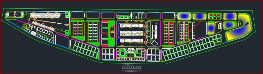 تخطيط لارض مطور صناعي بالبحر الاحمر