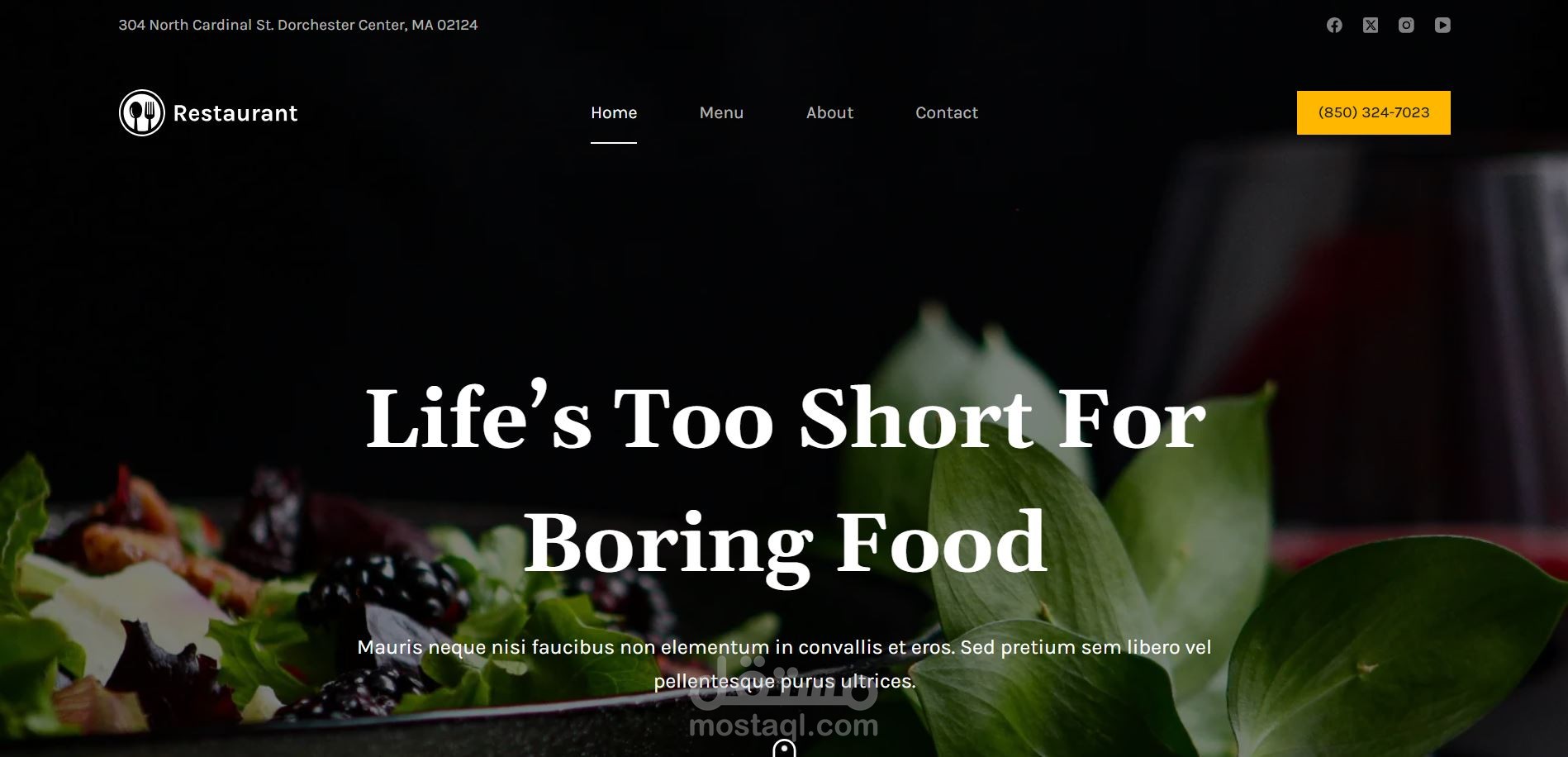 Restaurant website