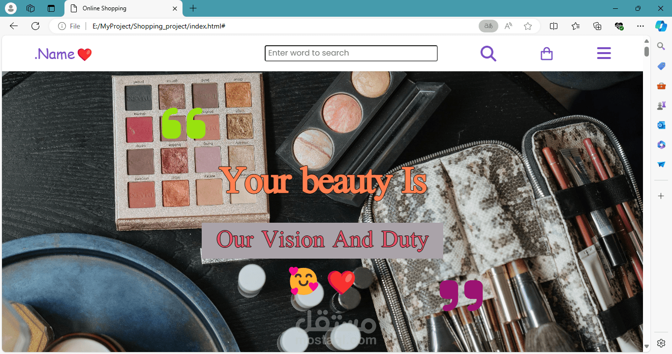 Shopping online website
