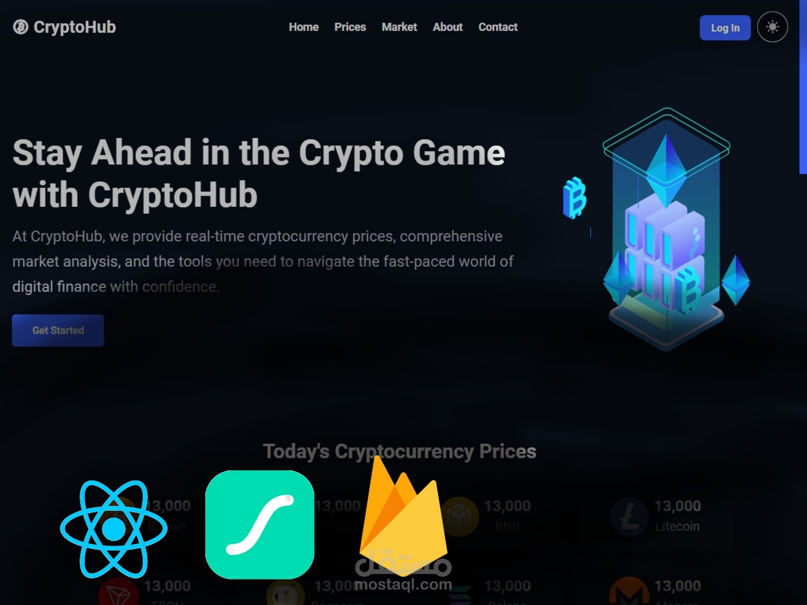 موقع لعرض العملات المشفرة