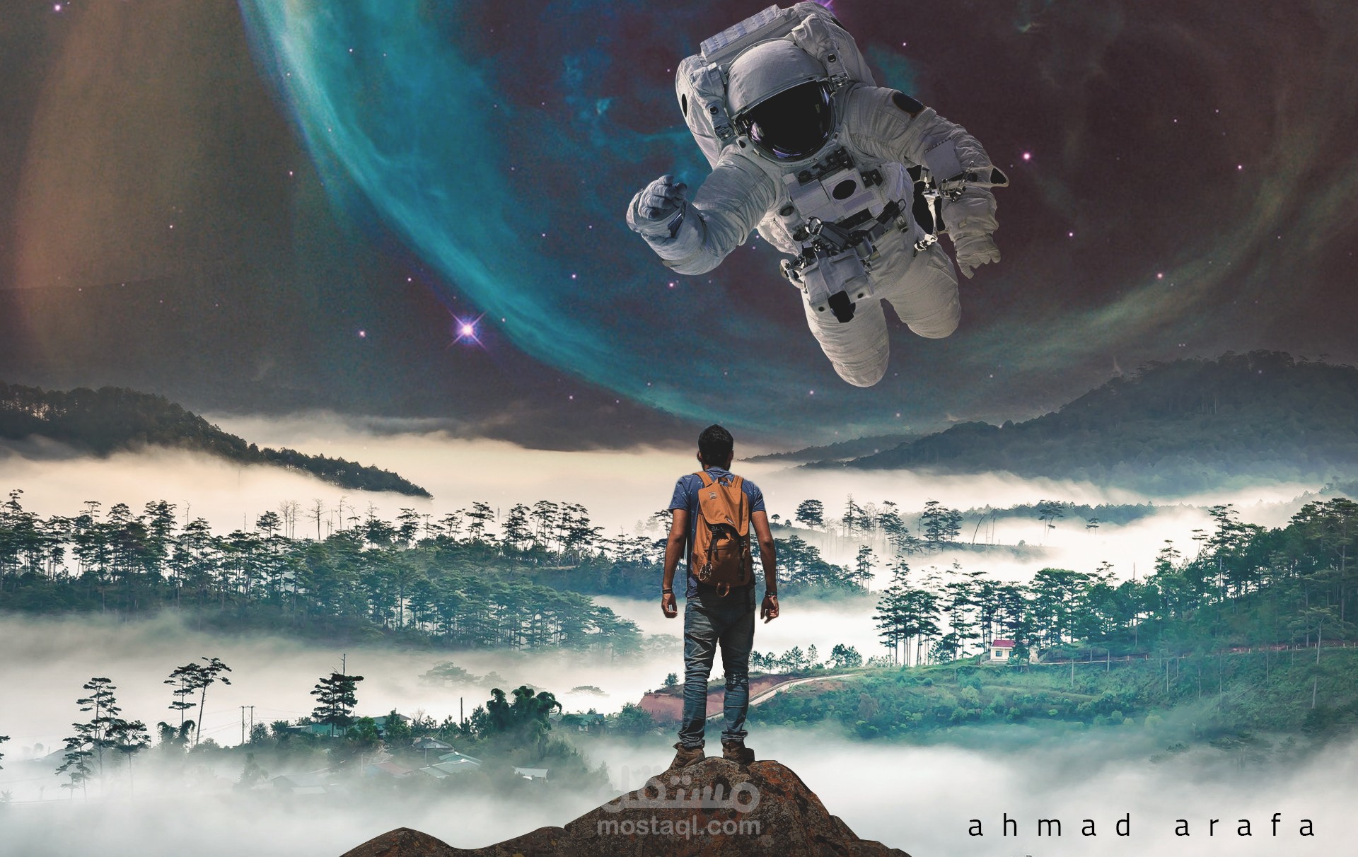 دمج فوتوشوب