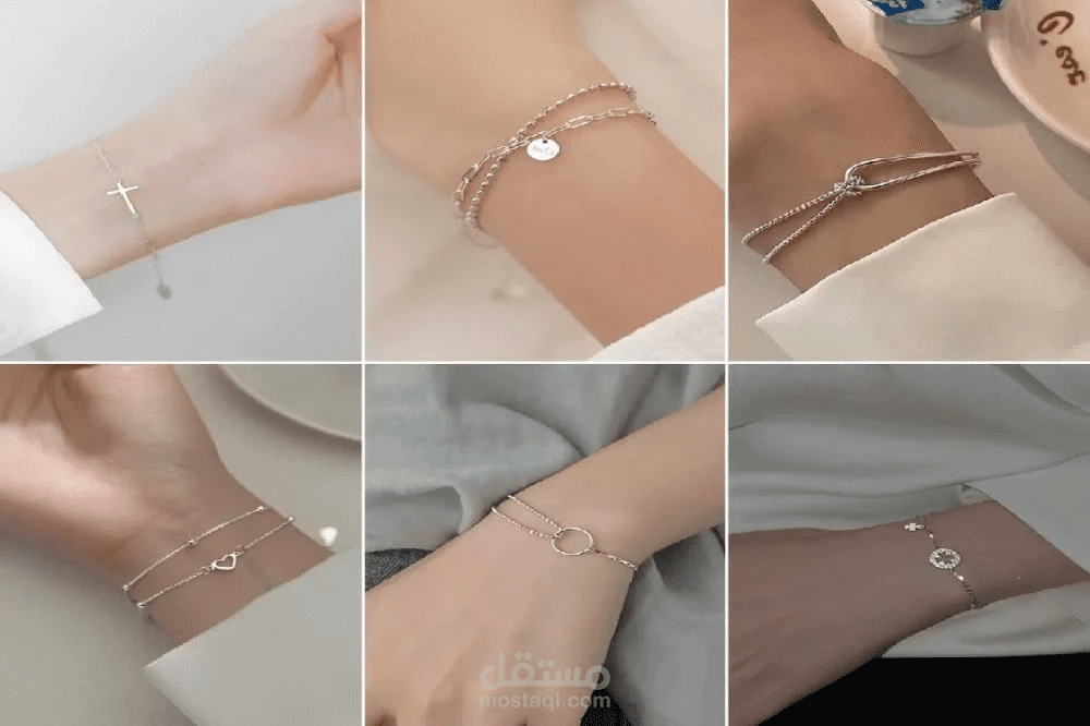 اساور فضة نسائي عيار 925