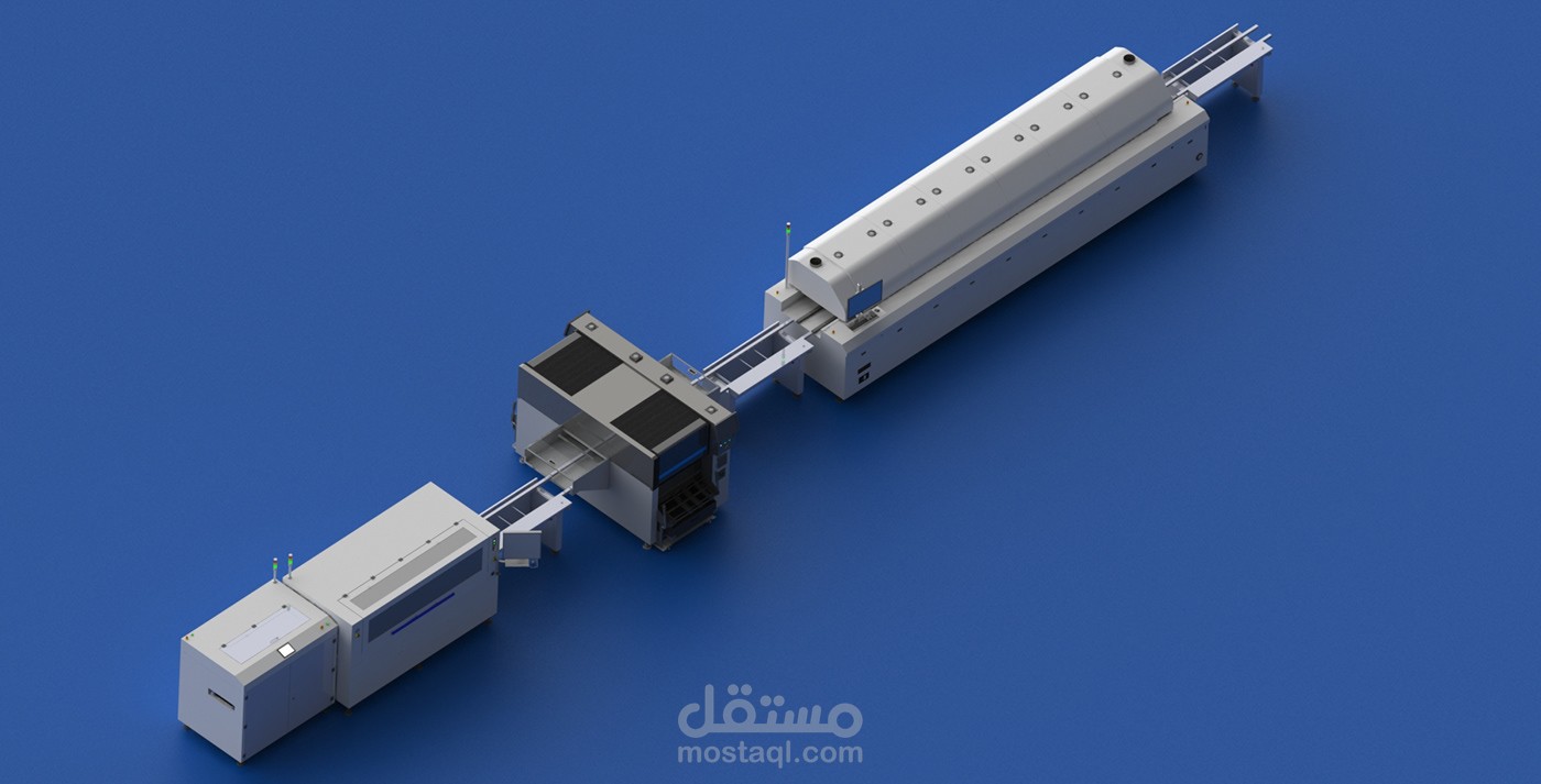 PCB Productionline 3D layout