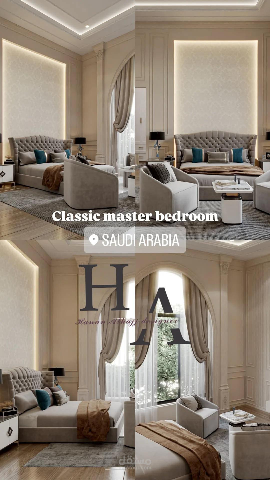 Master bedroom interior design