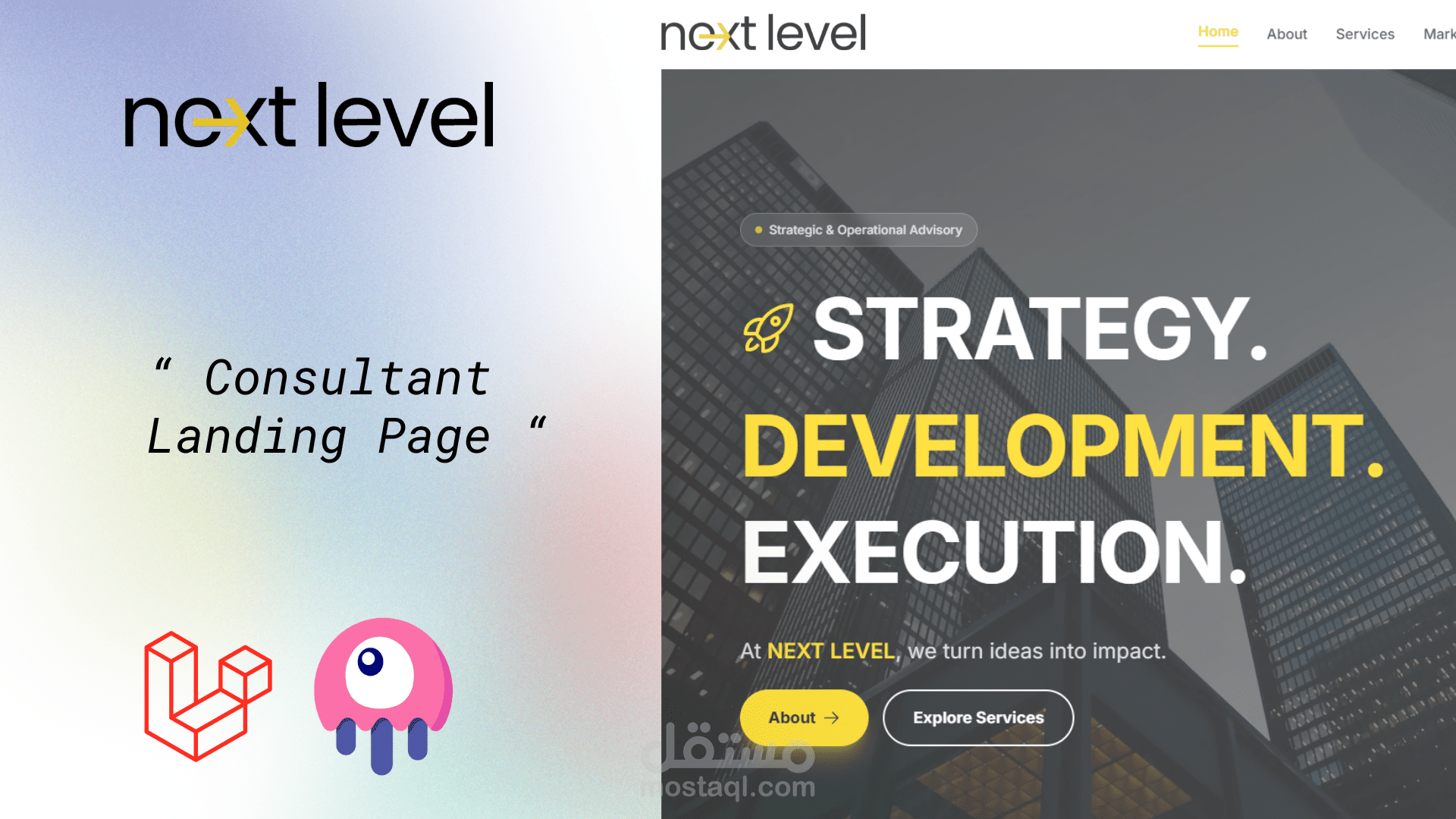 Next Level  - Consultant Landing Page
