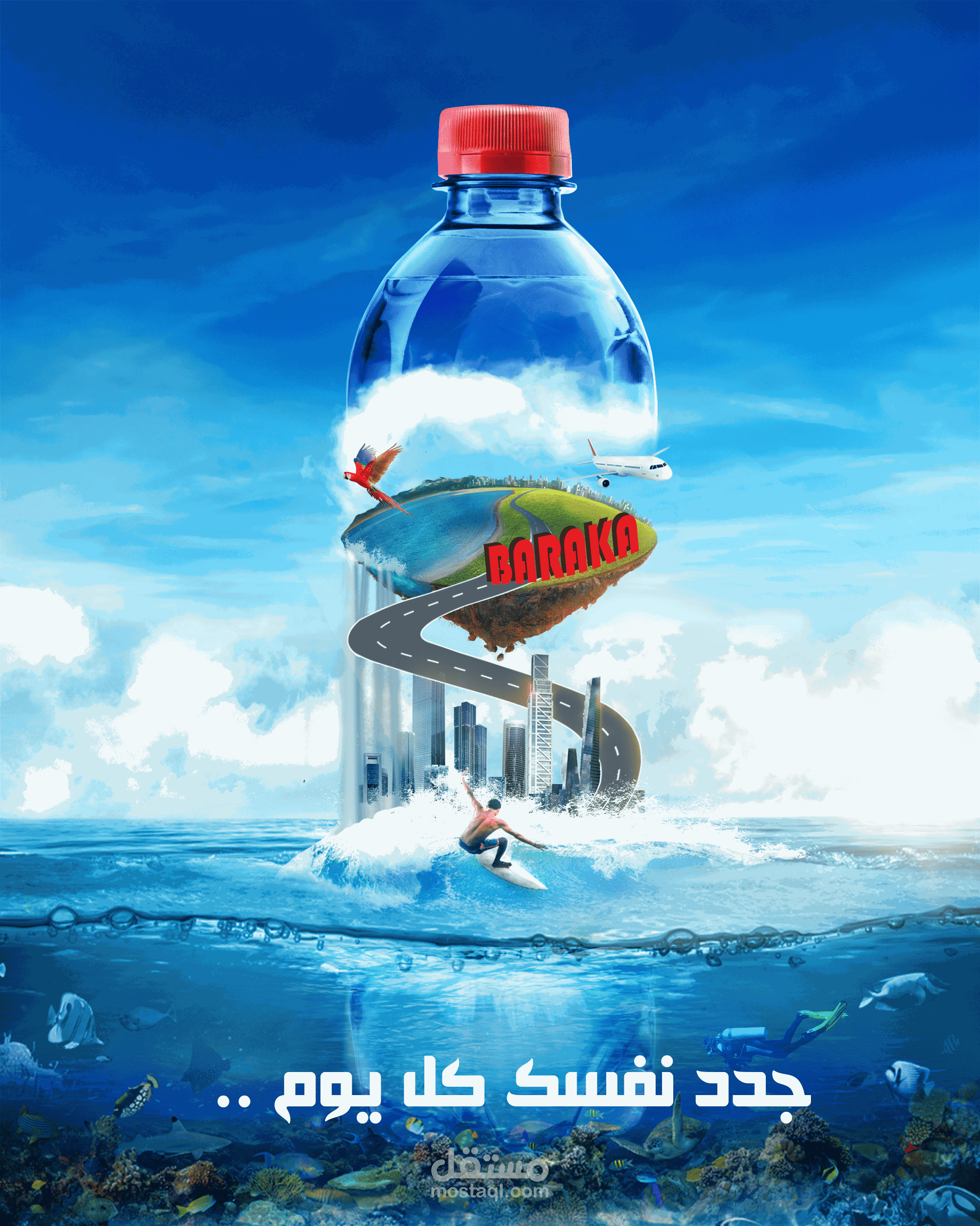 تصميم سوشيال ميديا لماء بركة