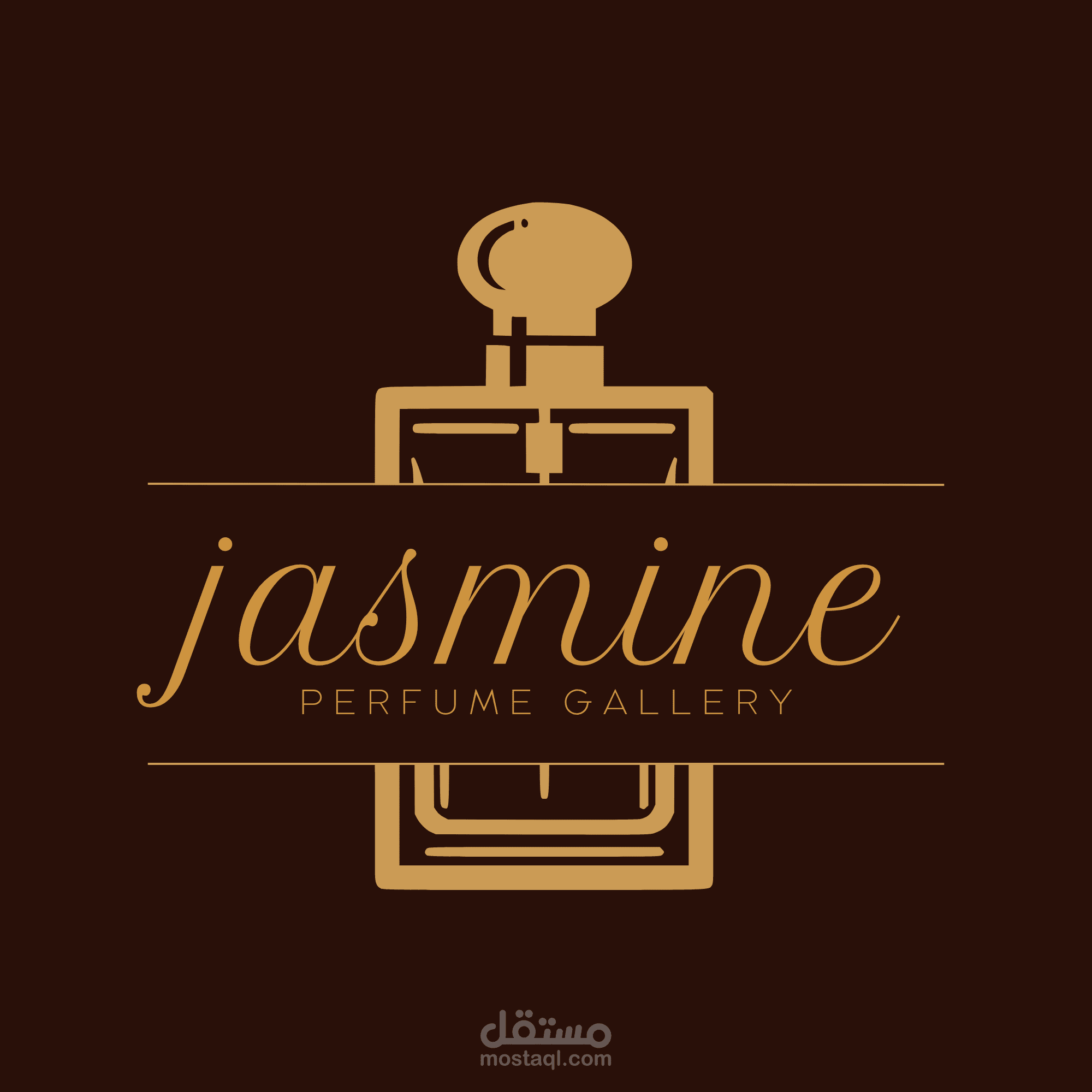 لوجو احترافي افتراضي لبراند عطور باسم Jasmine perfume