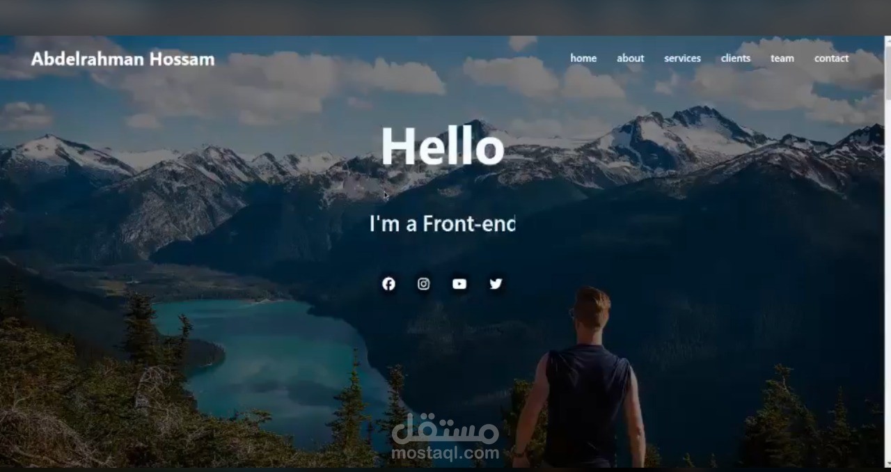 موقع بورتفوليو (Portfolio Website)
