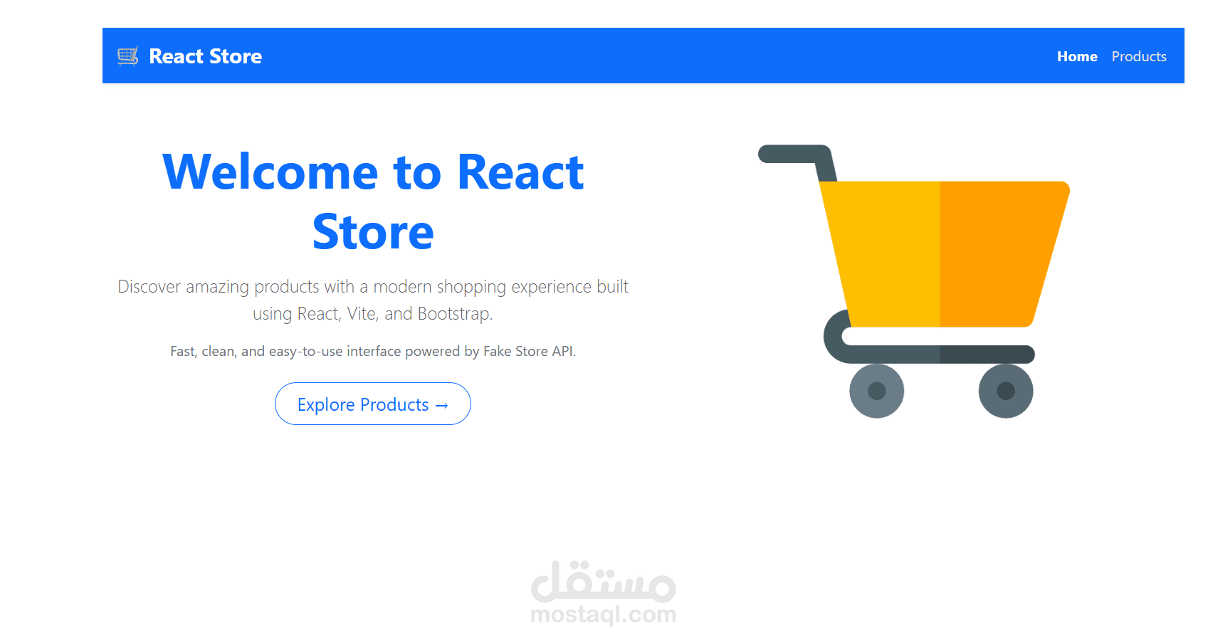 React Store – E-Commerce Web App