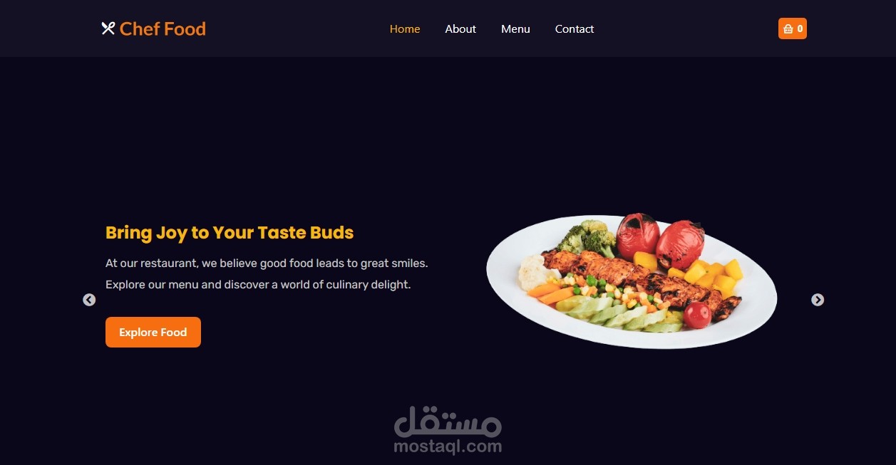 Restaurant Market ecommerce - مطعم إلكتروني