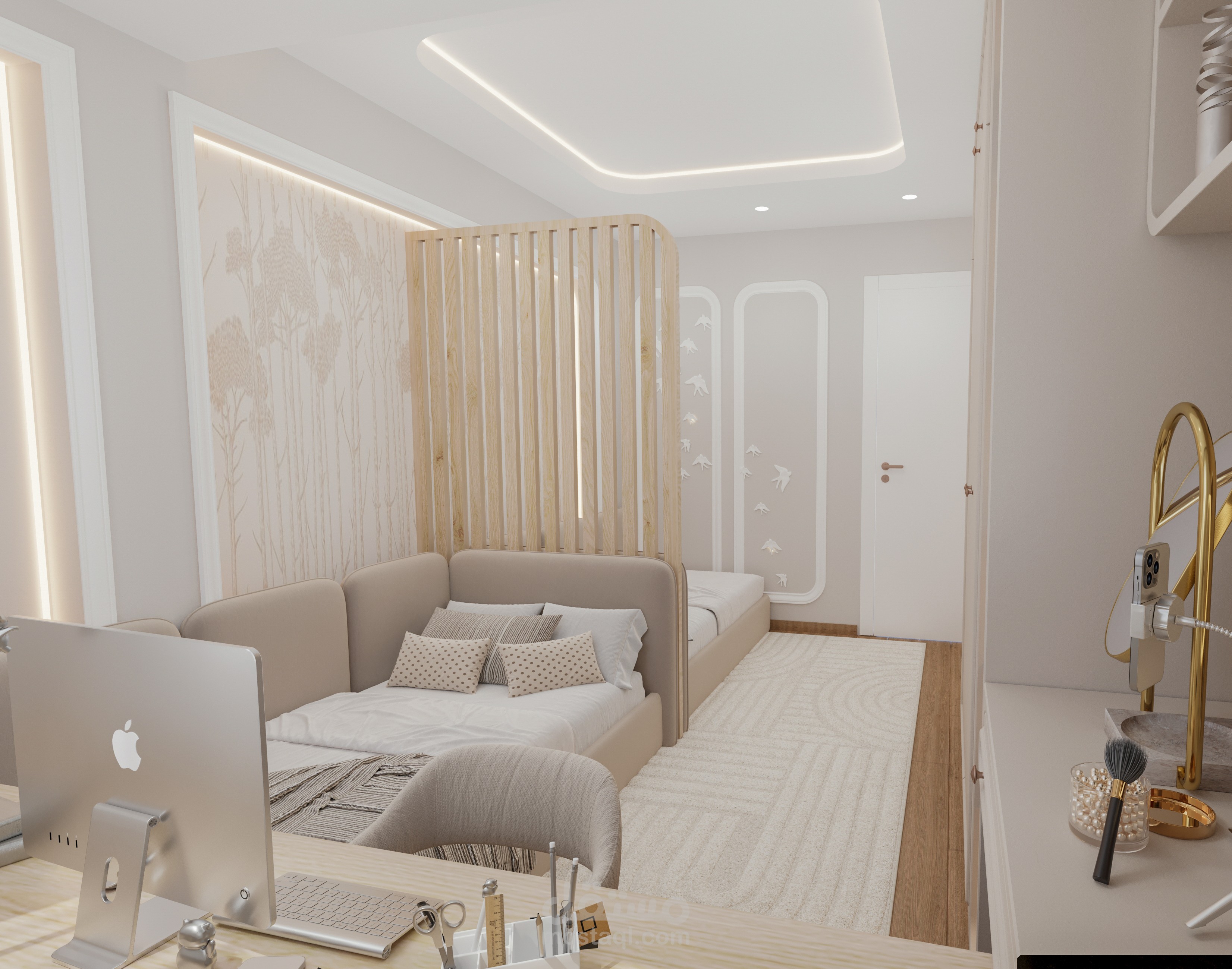 تصميم داخلي لغرفة بنات